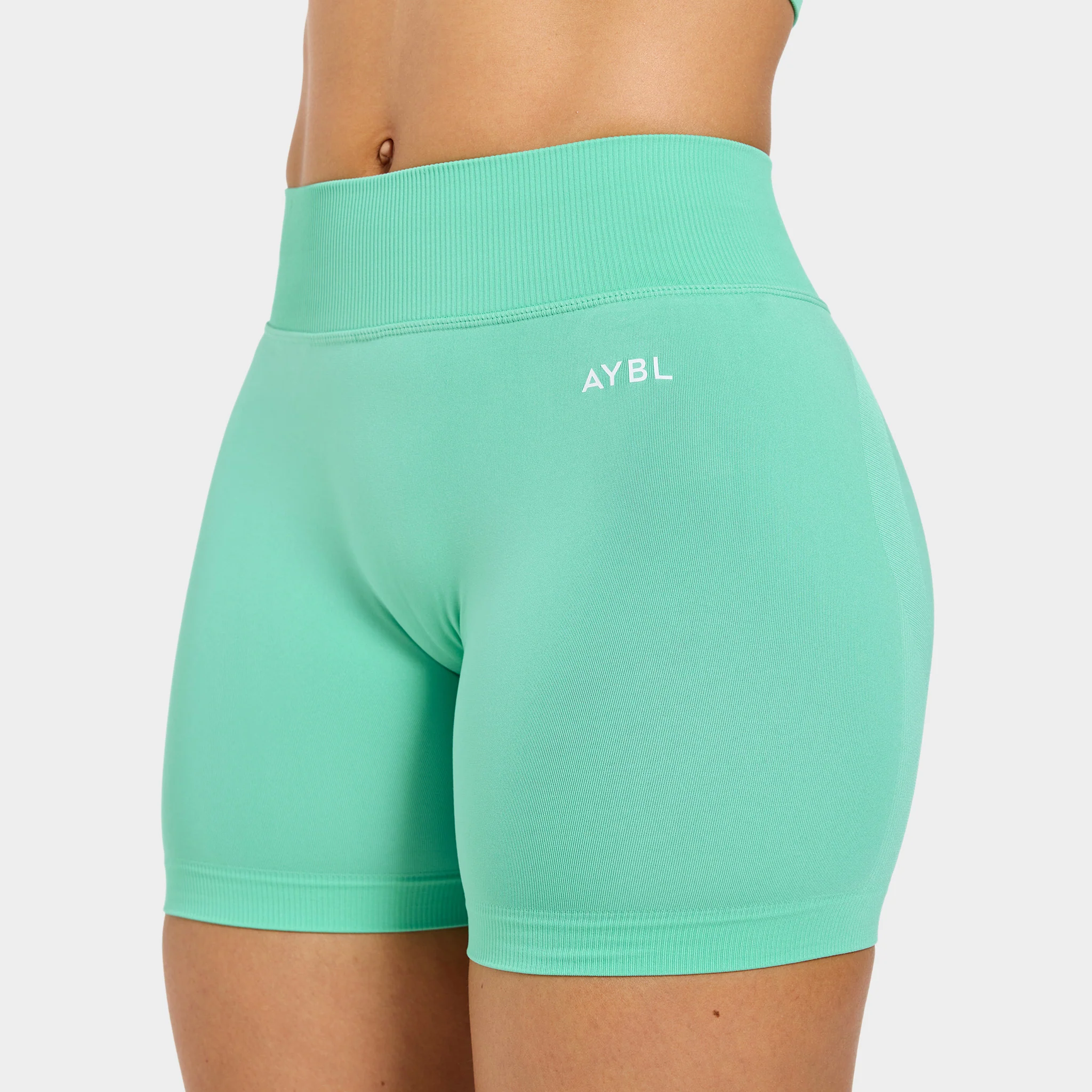 AYBL Women's Adapt Seamless Shorts / Spring Mint - Image 3