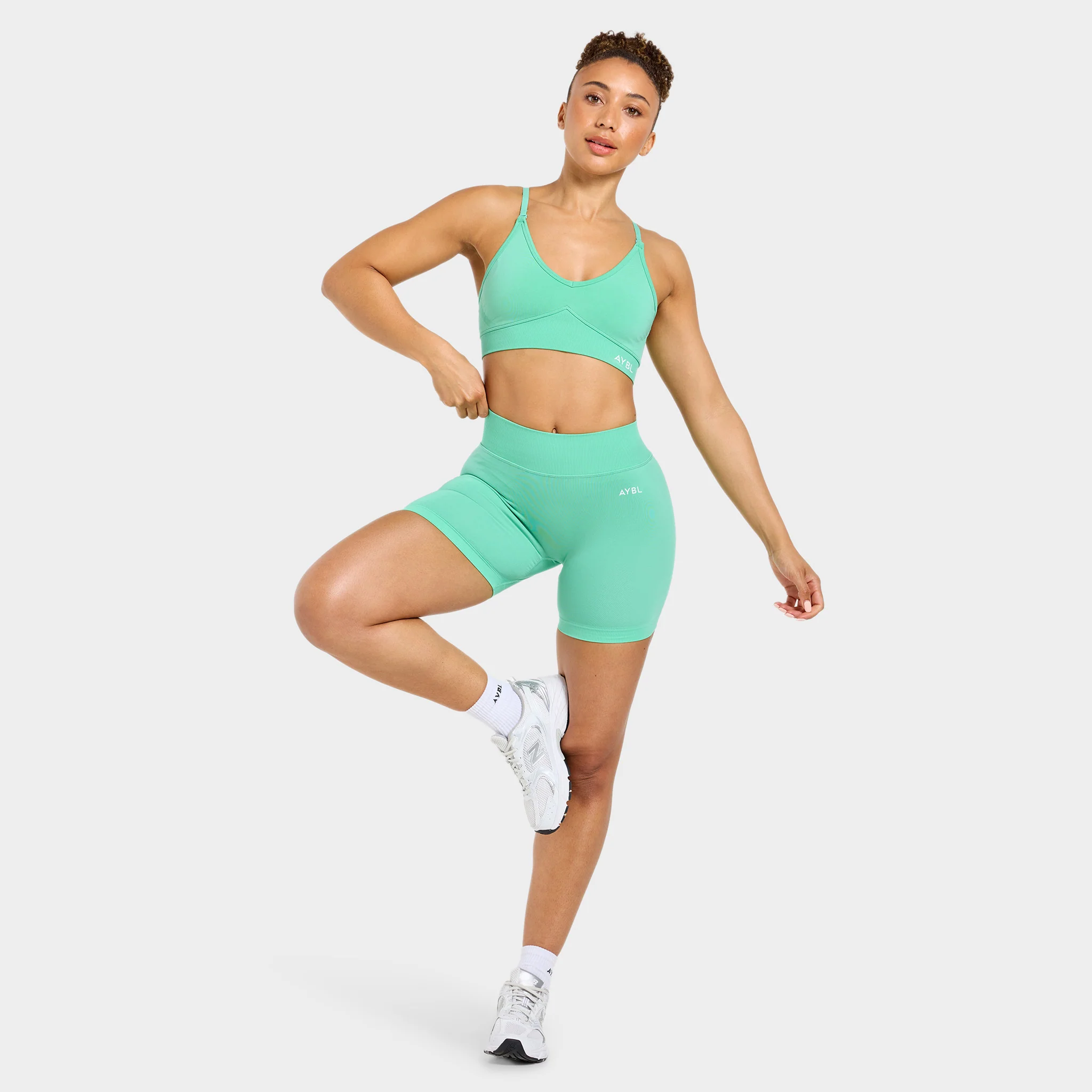 AYBL Women's Adapt Seamless Shorts / Spring Mint - Image 5