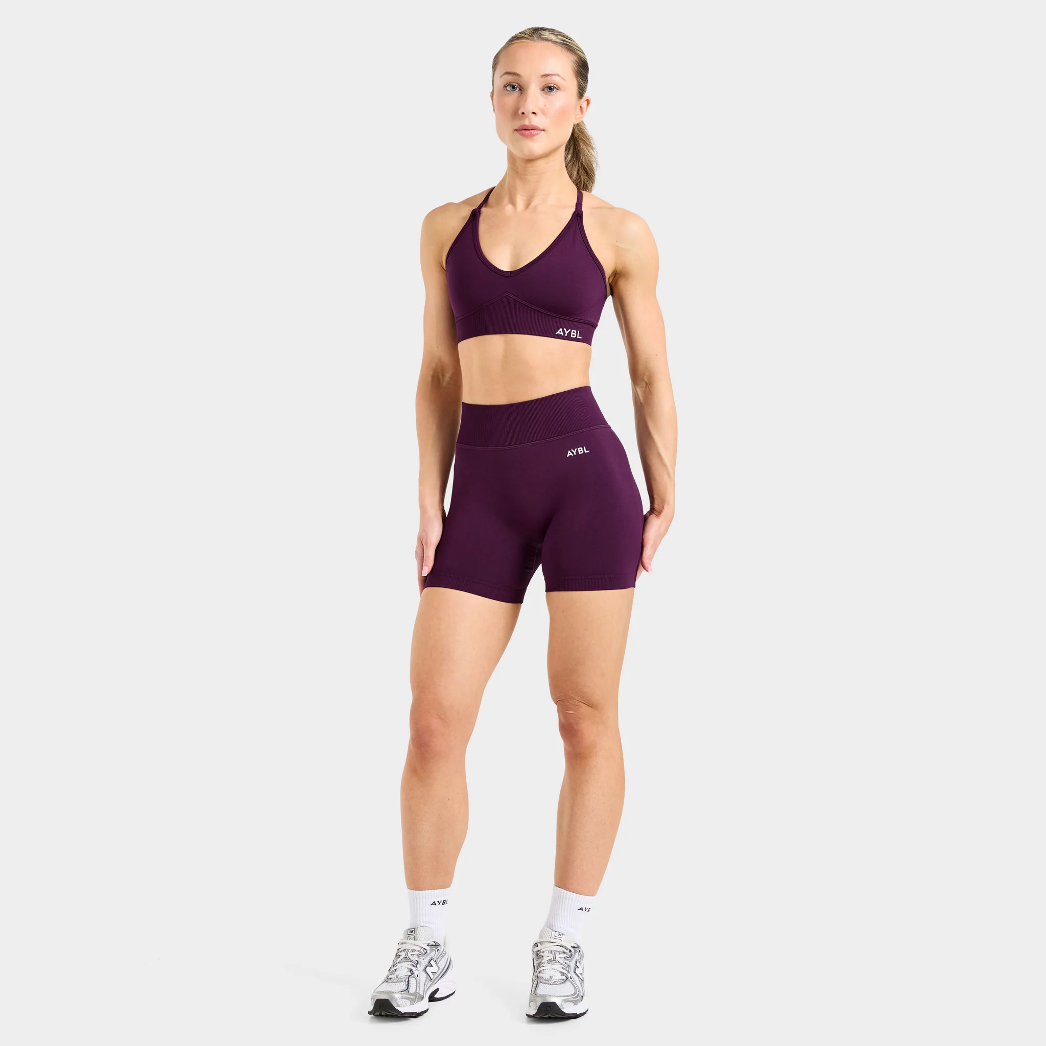 AYBL Women's Adapt Seamless Shorts / Midnight Plum - Image 4
