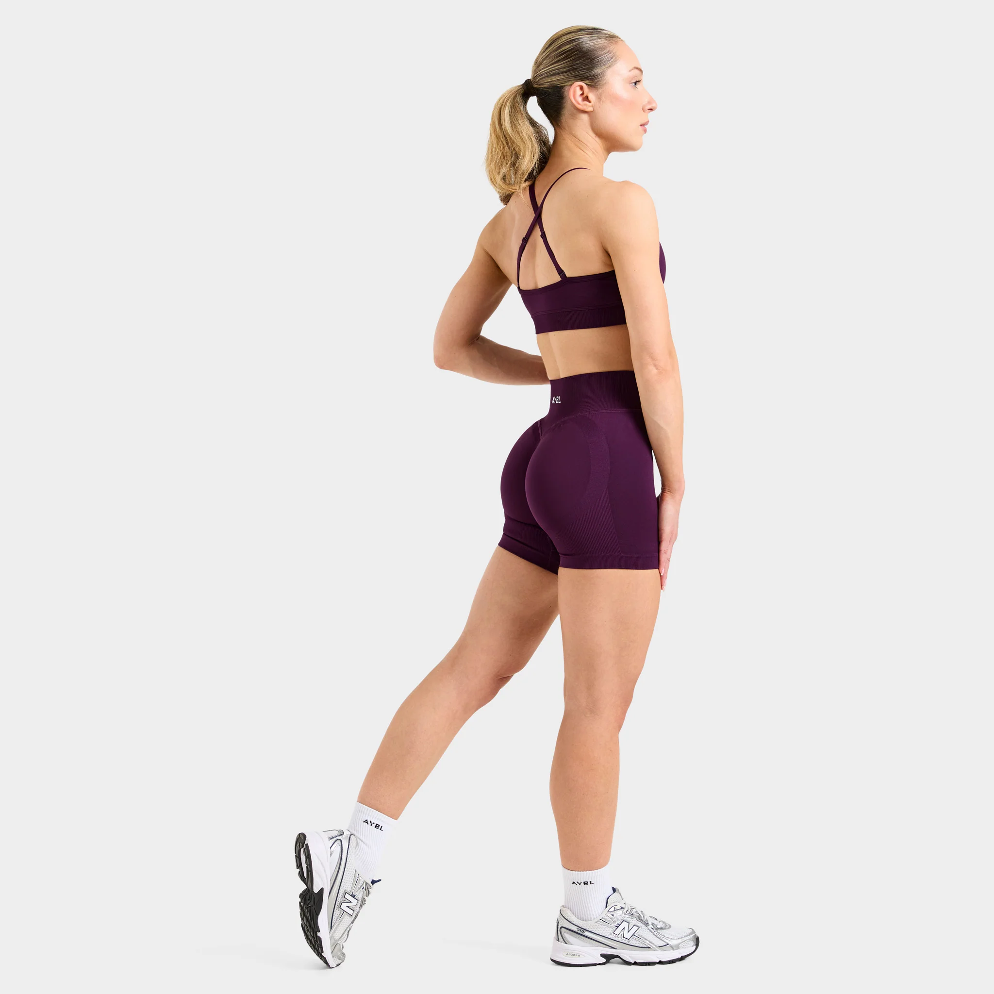 AYBL Women's Adapt Seamless Shorts / Midnight Plum - Image 5