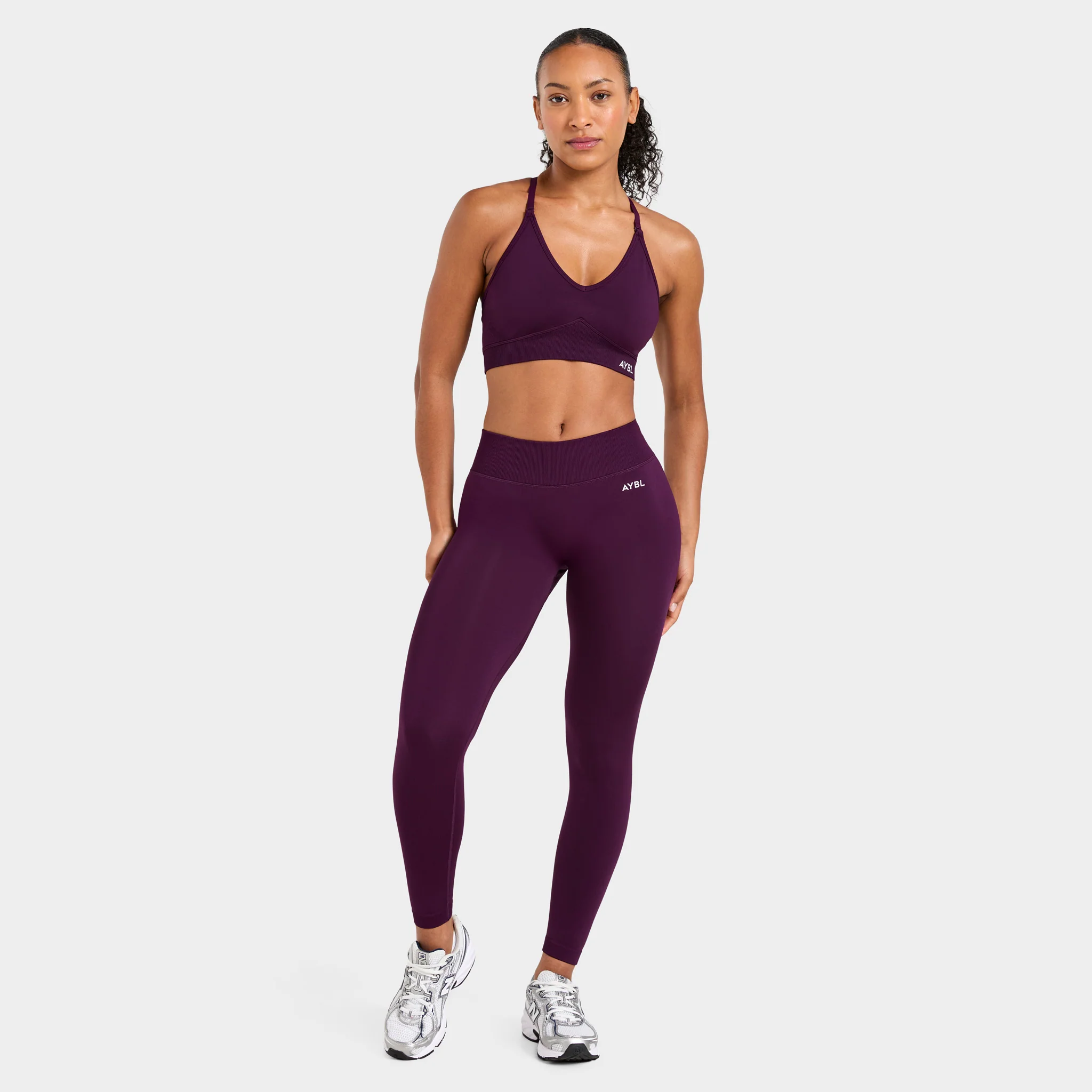 AYBL Women's Adapt Seamless Sports Bra / Midnight Plum - Image 5