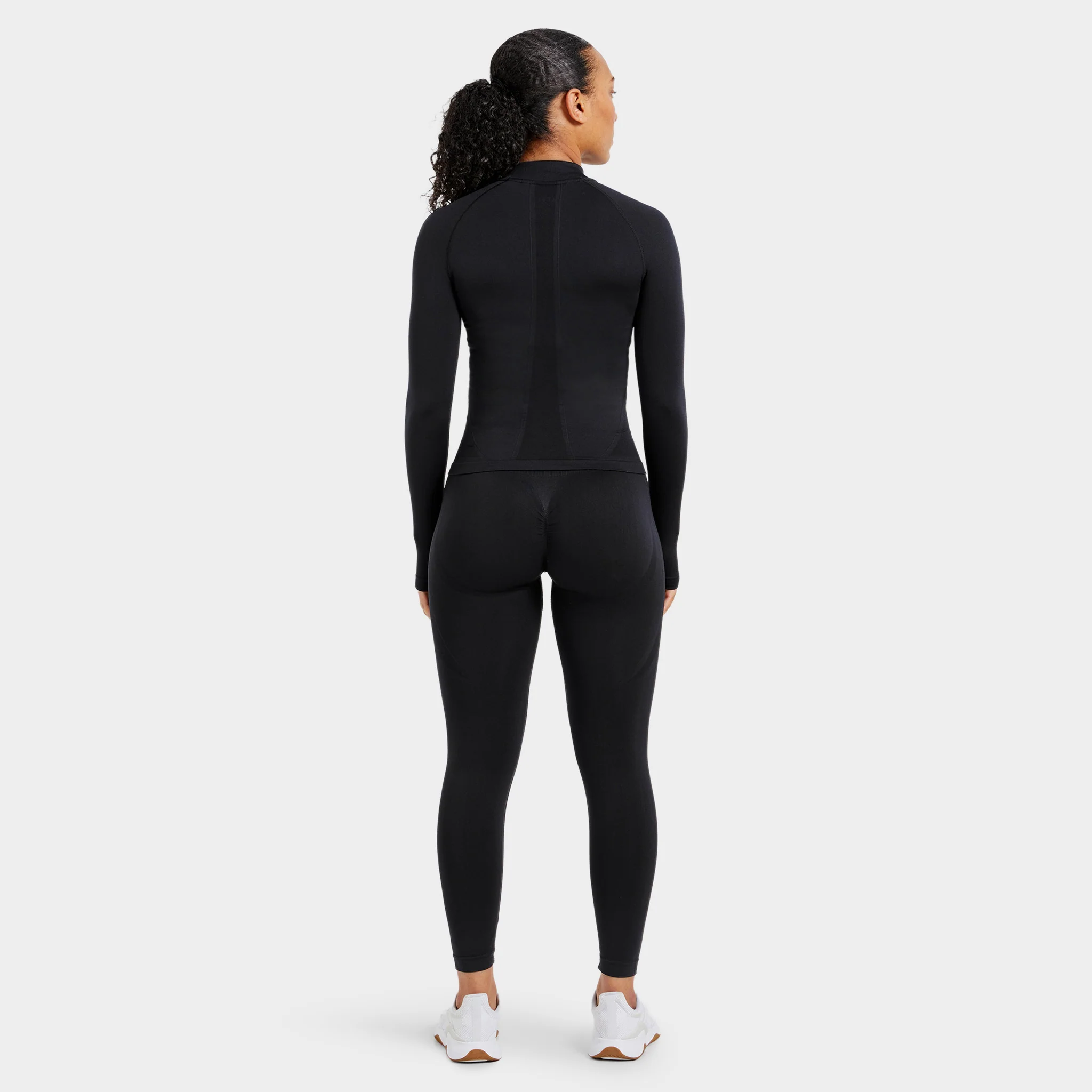 AYBL Women's Empower Seamless Full Zip Jacket / Black - Image 8