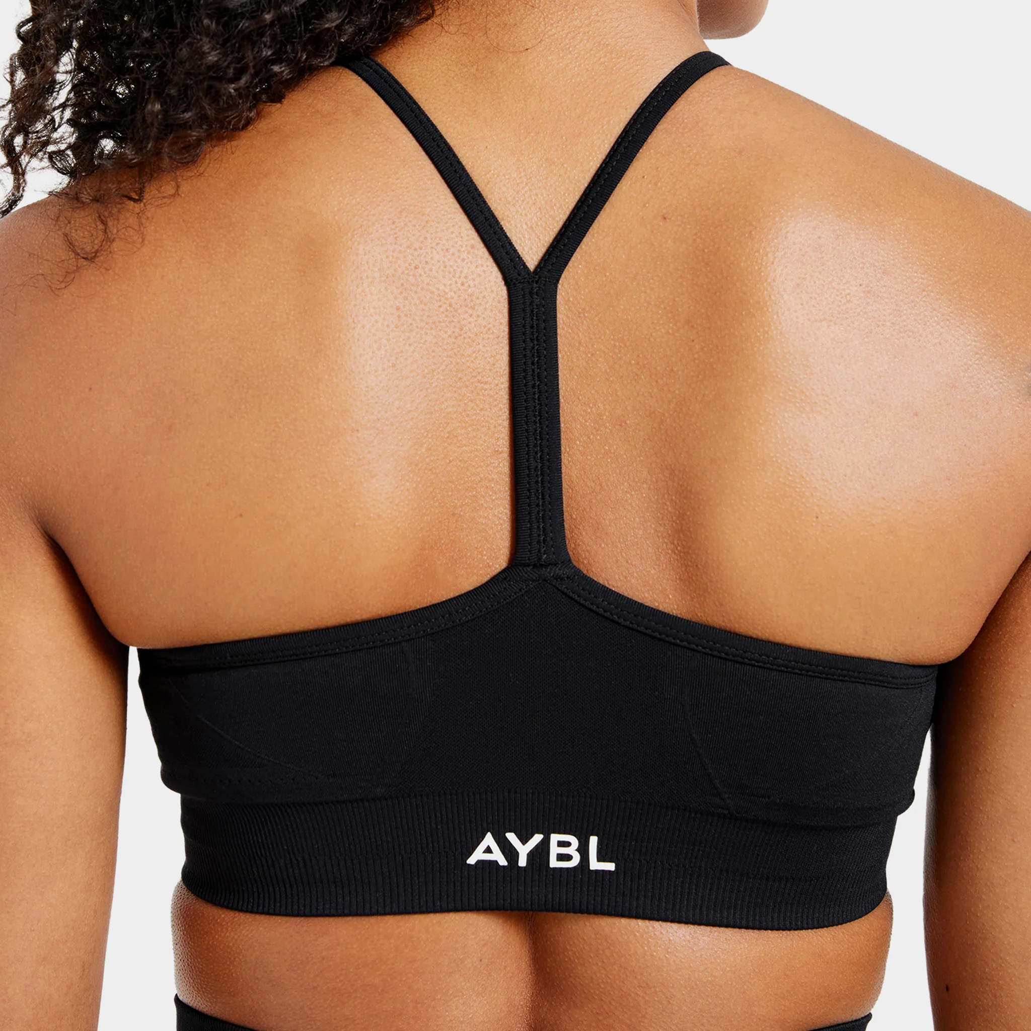 AYBL Women's Empower Seamless Sports Bra Black - Image 4