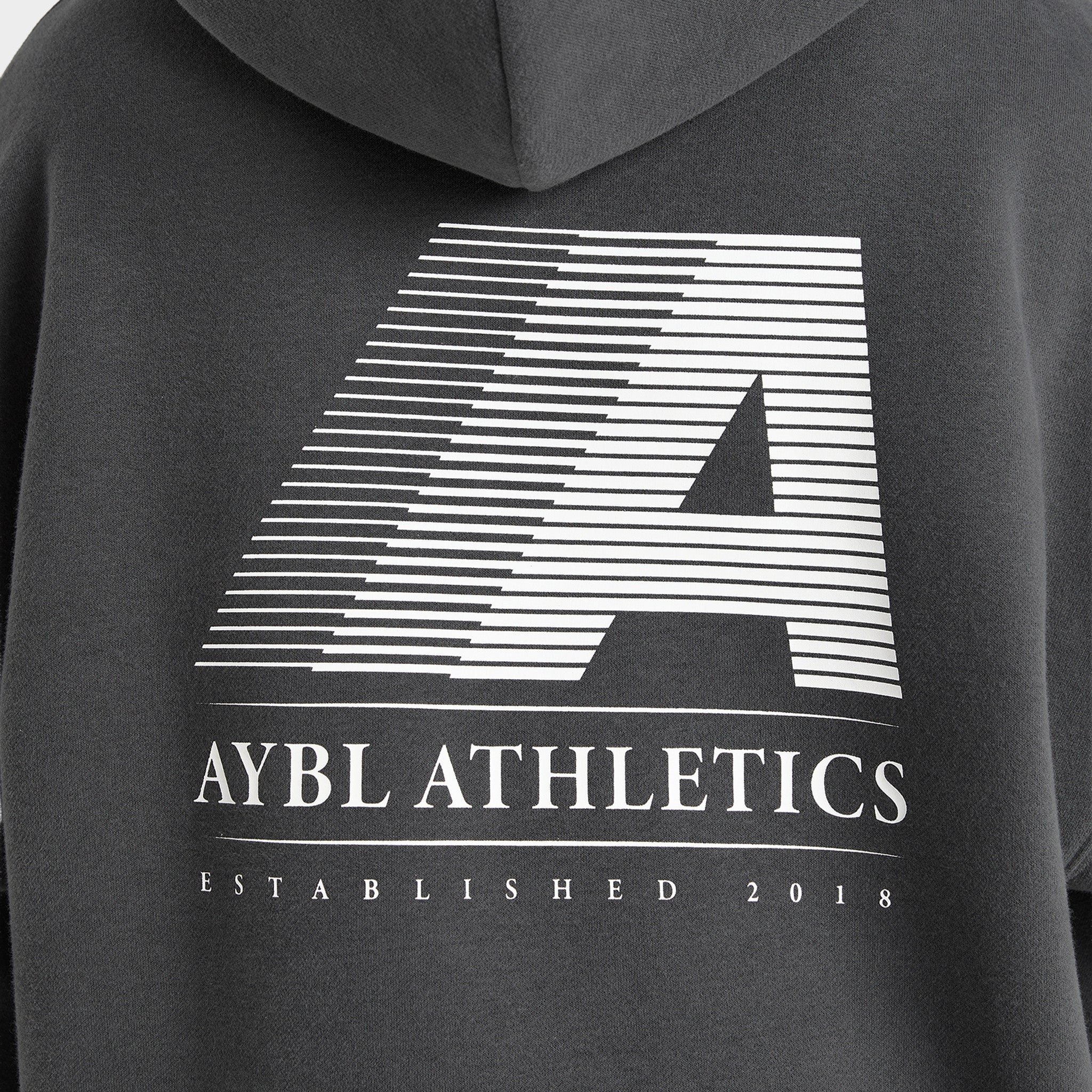 AYBL Women's Retro Athletics Oversized Hoodie / Charcoal - Image 4