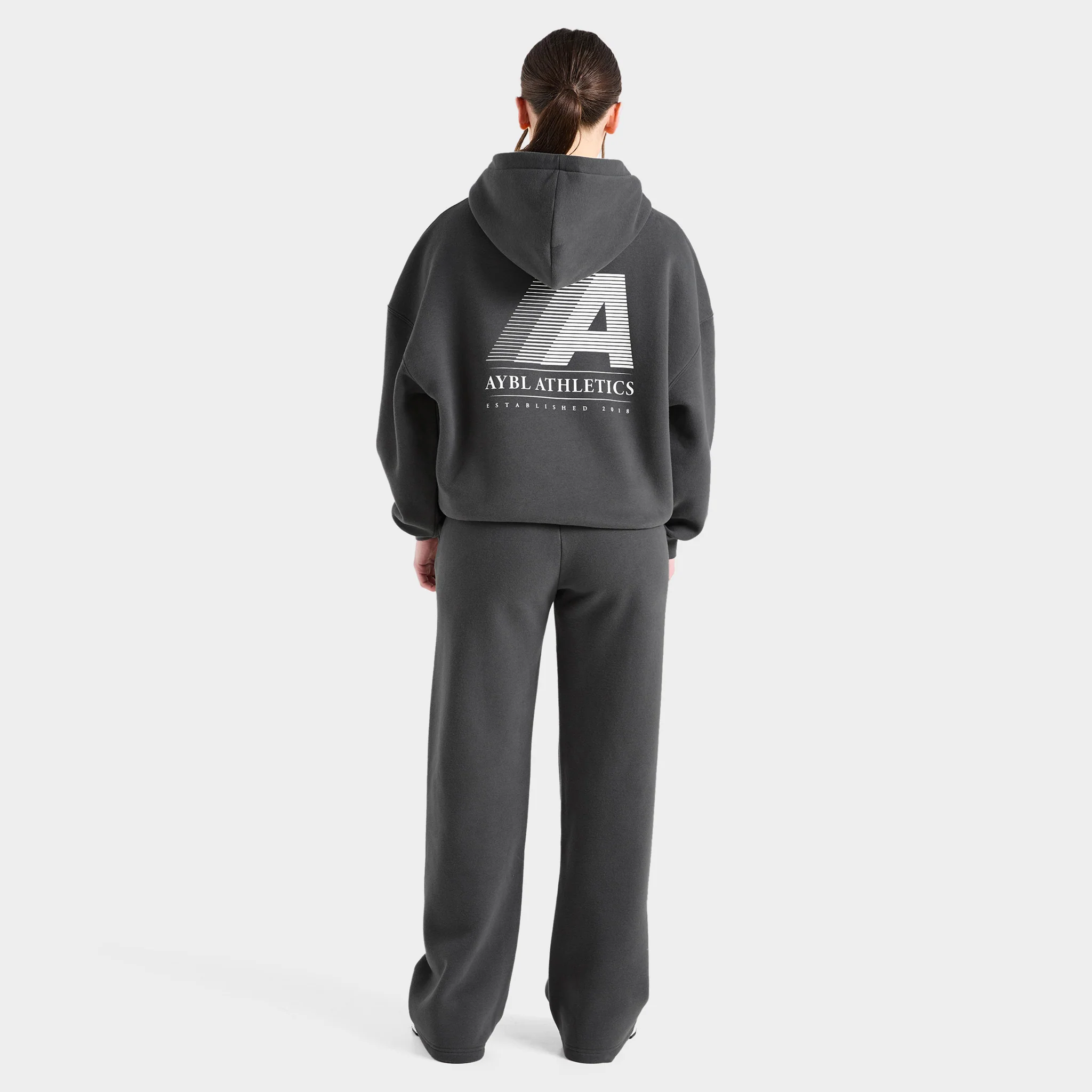 AYBL Women's Retro Athletics Oversized Hoodie / Charcoal - Image 6