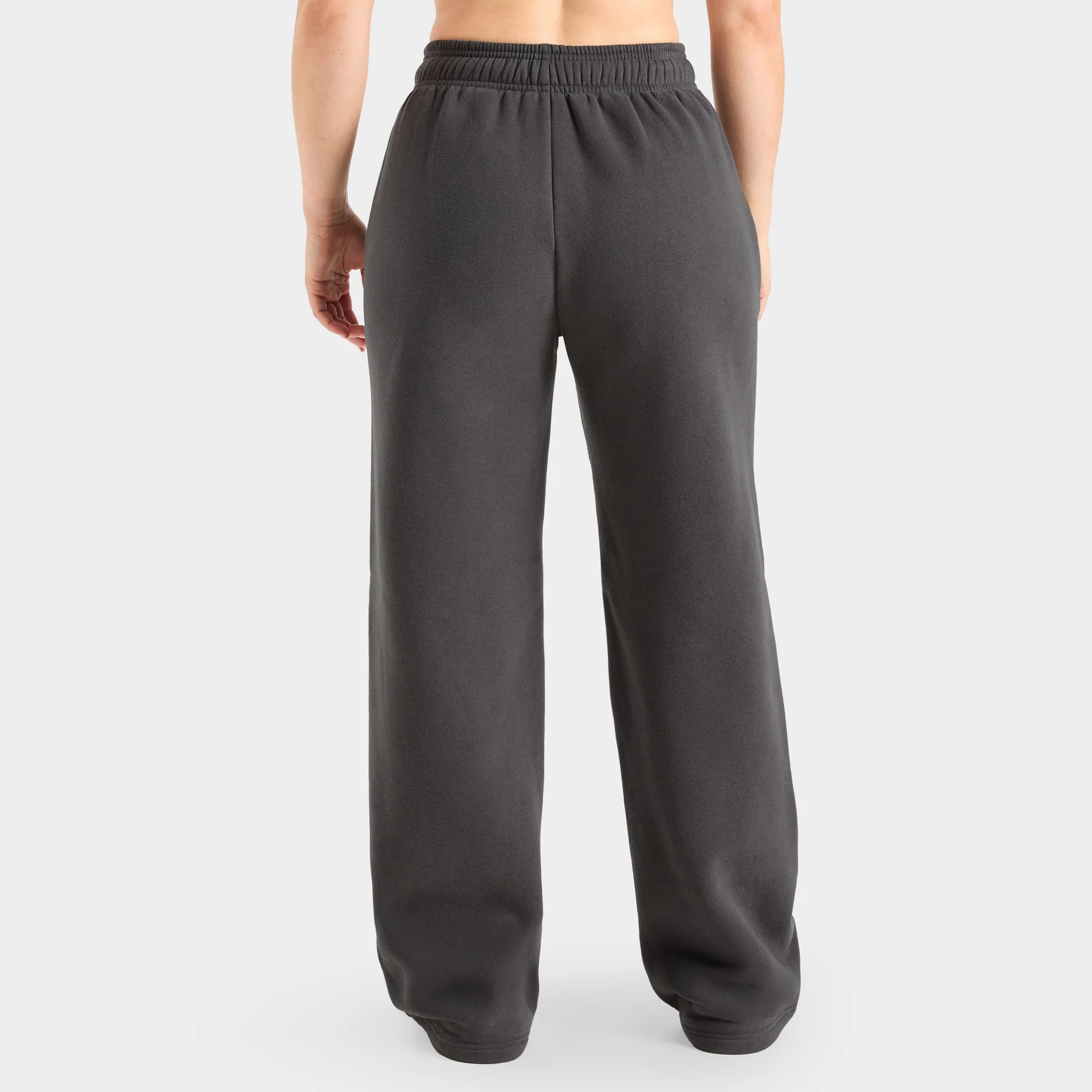 AYBL Women's Retro Athletics Oversized Straight Leg Joggers / Charcoal - Image 2