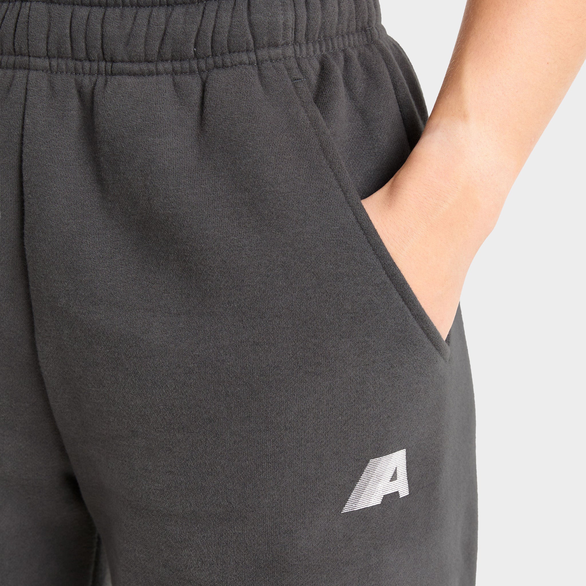 AYBL Women's Retro Athletics Oversized Straight Leg Joggers / Charcoal - Image 4