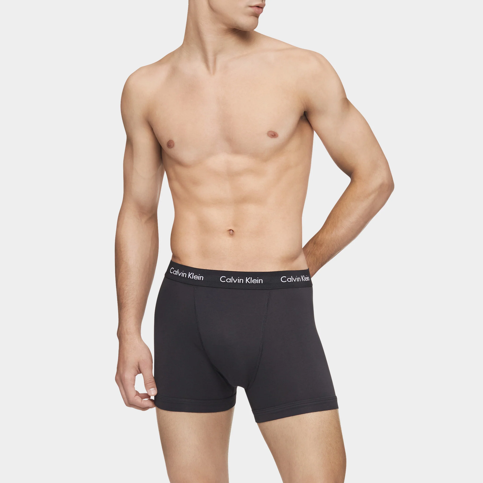 Calvin Klein Cotton Stretch Boxer Brief (3-Pack) / Black - Image 3