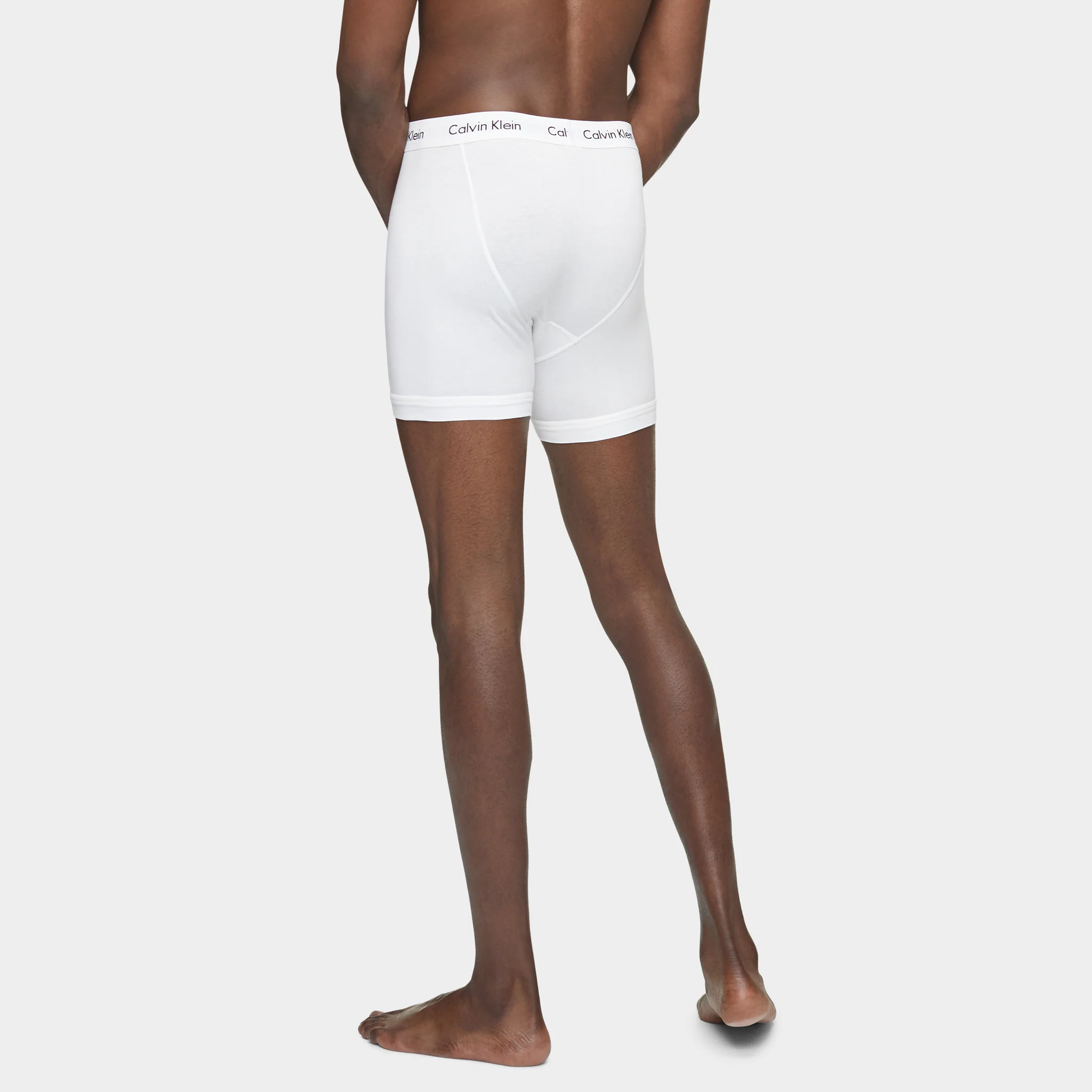 Calvin Klein Cotton Stretch Boxer Brief (3-Pack) / White - Image 2