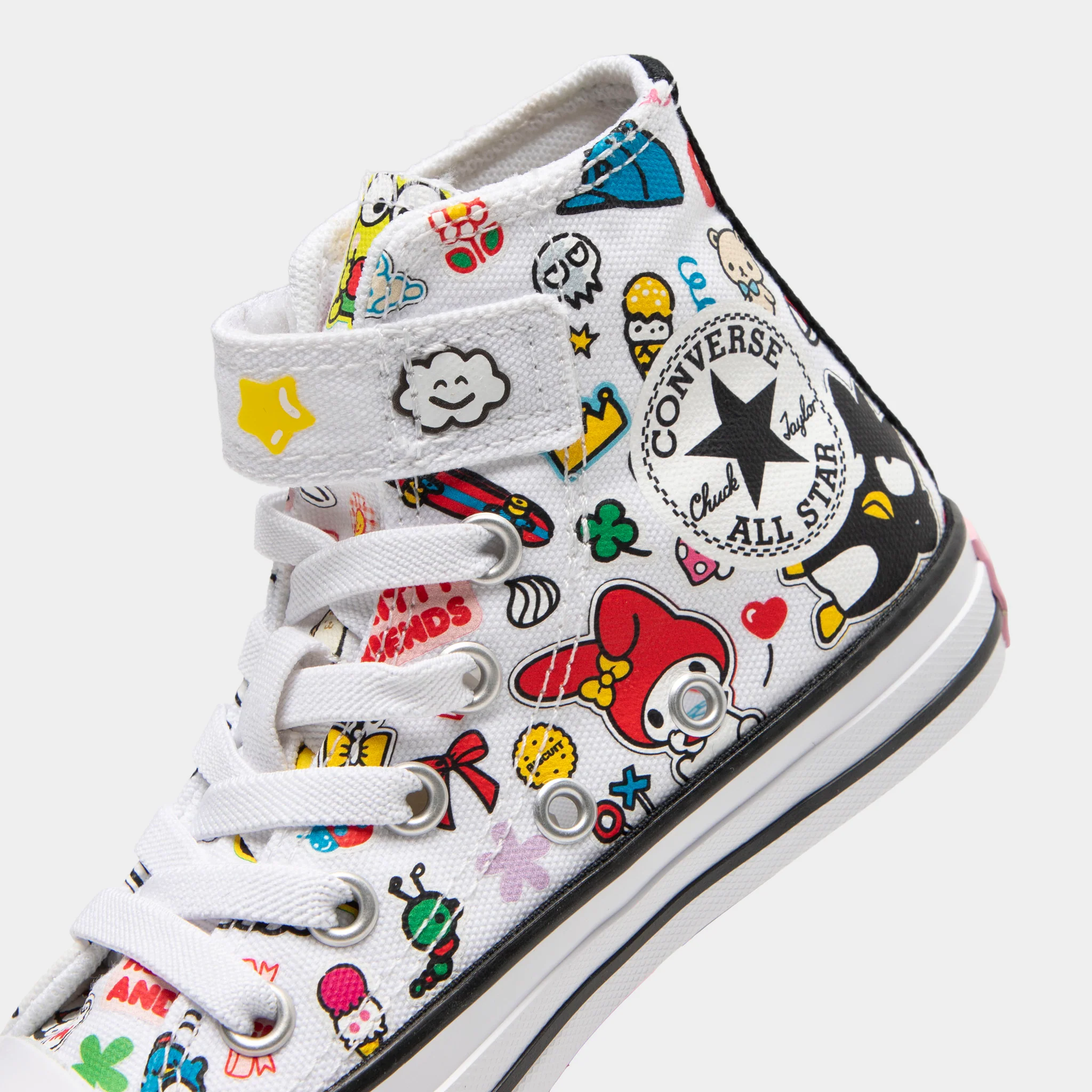 Converse Children's Chuck Taylor All Star Hello Kitty and Friends White / White - Black - Image 3