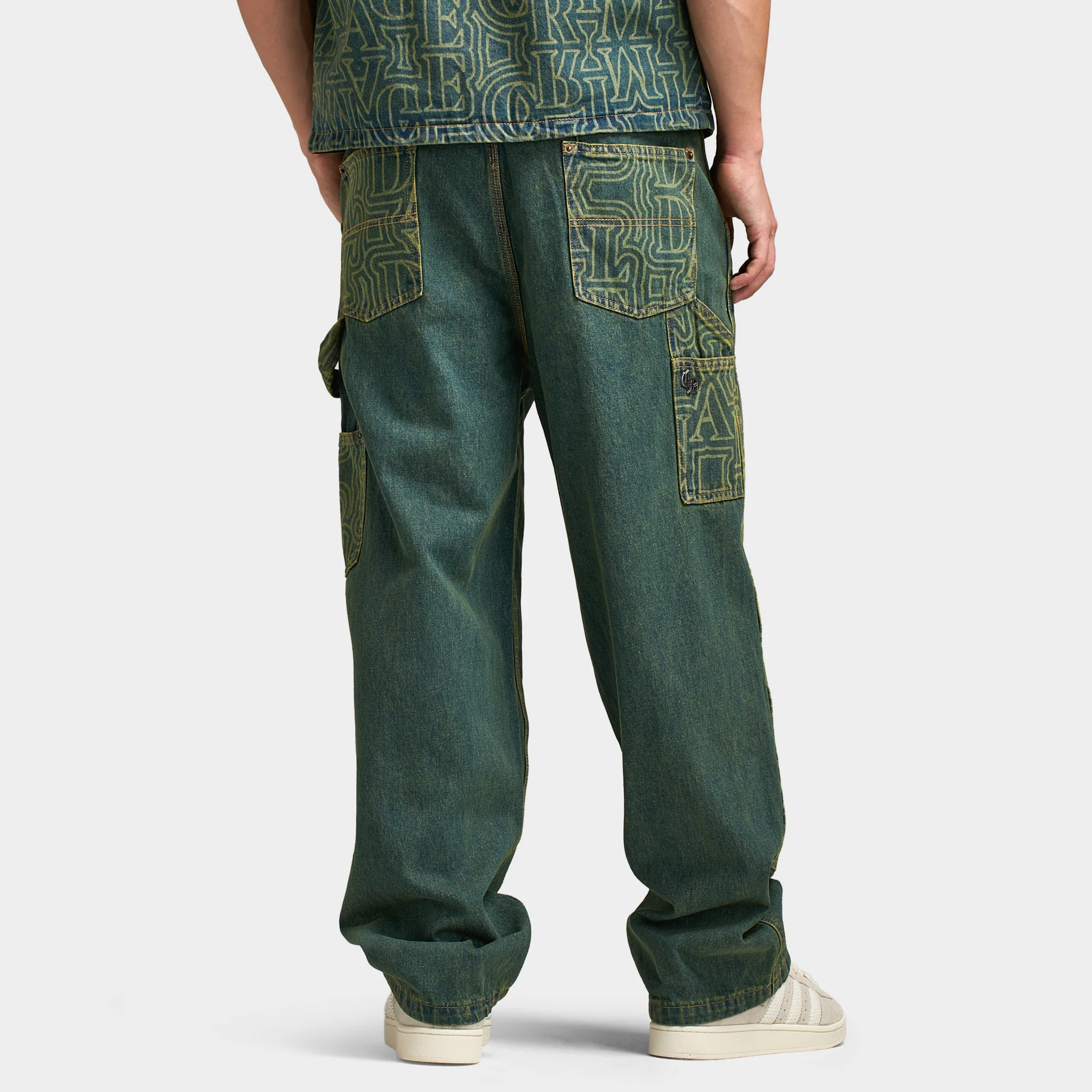 Criminal Damage BERKLEY MONOGRAM DENIM JEAN / Dirty Blue - Image 2