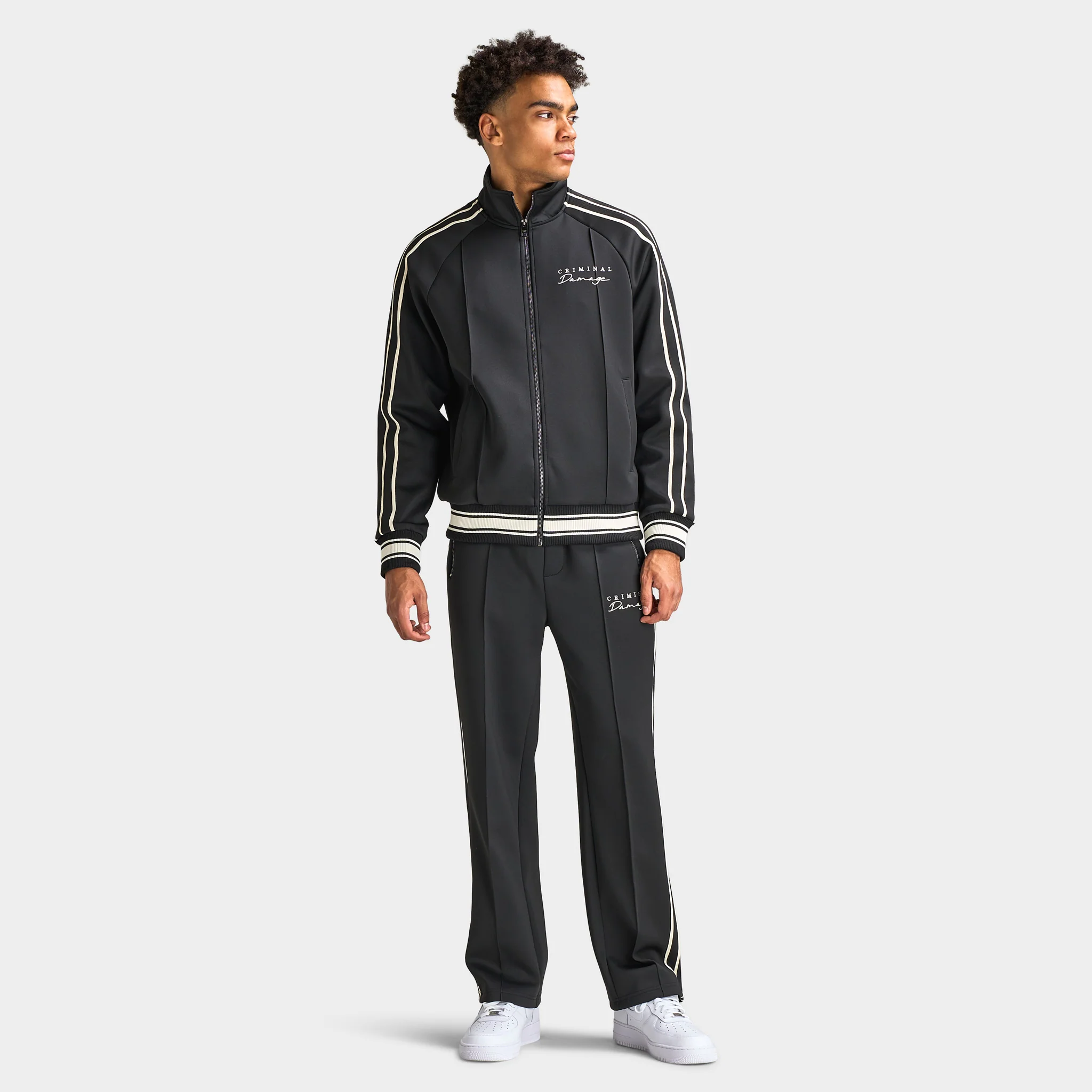 Criminal Damage Dragon Jacket Black / Ecru - Image 8