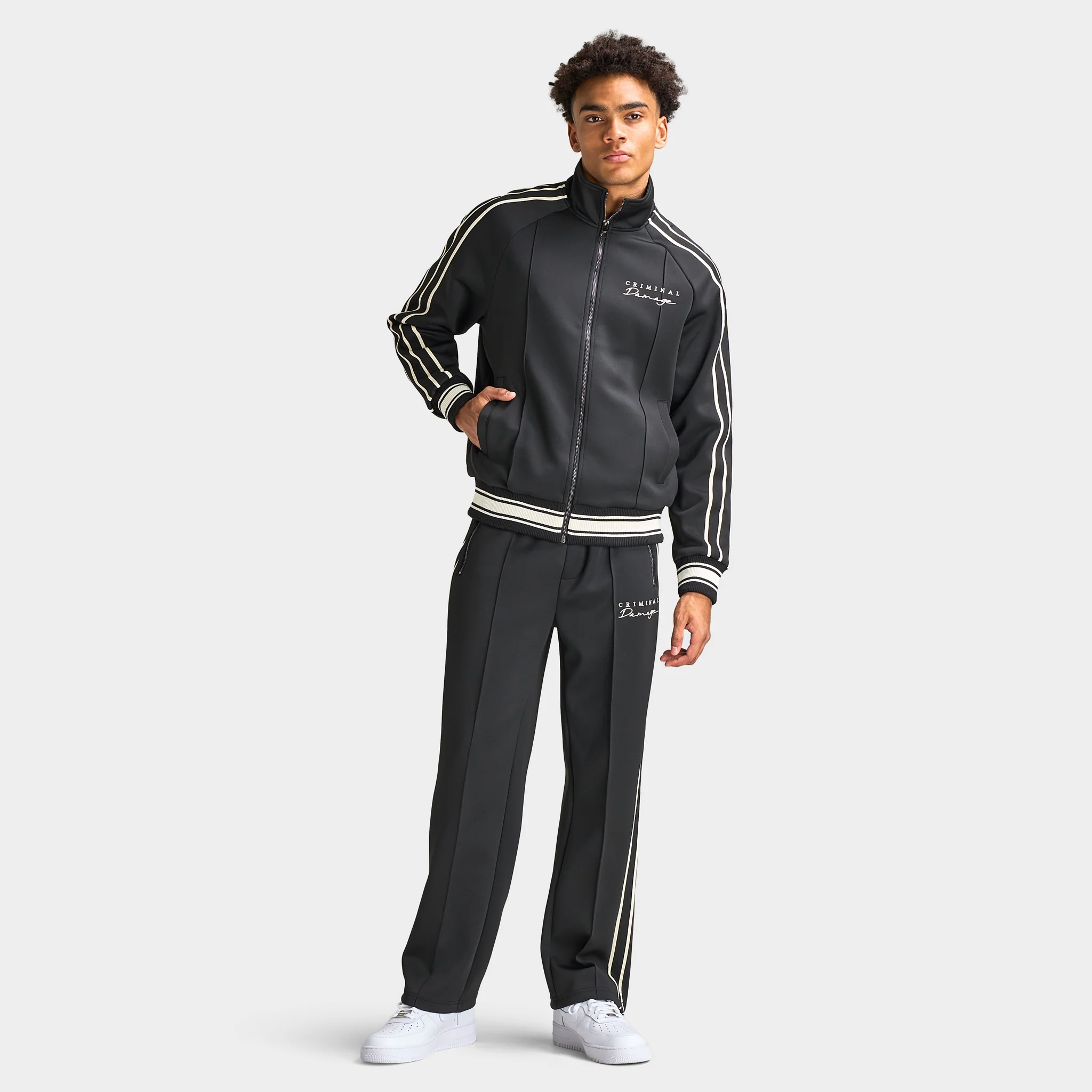 Criminal Damage Dragon Pant Black / Ecru - Image 9