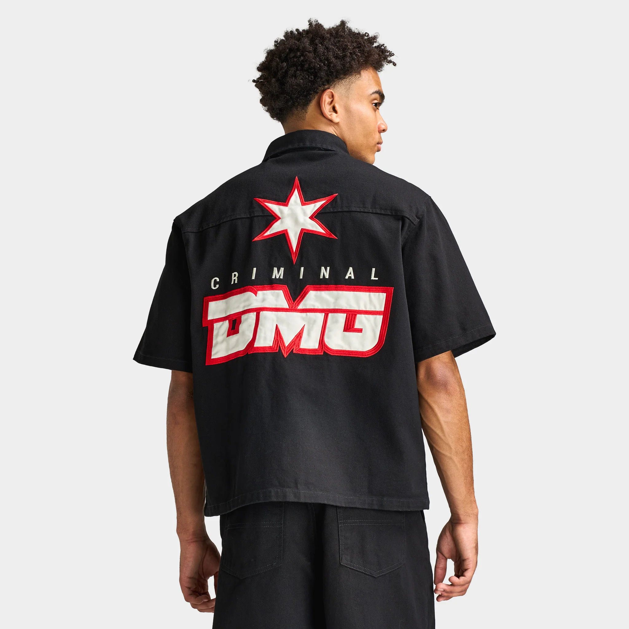 Criminal Damage Star Logo Shirt / Black - Image 4