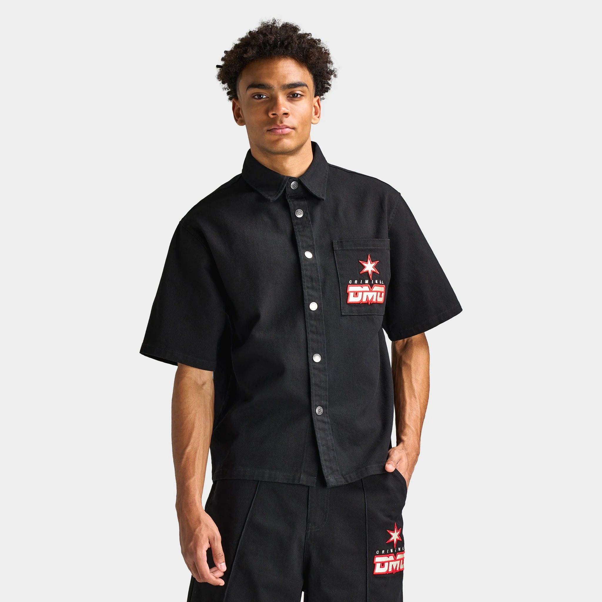 Criminal Damage Star Logo Shirt / Black - Image 5
