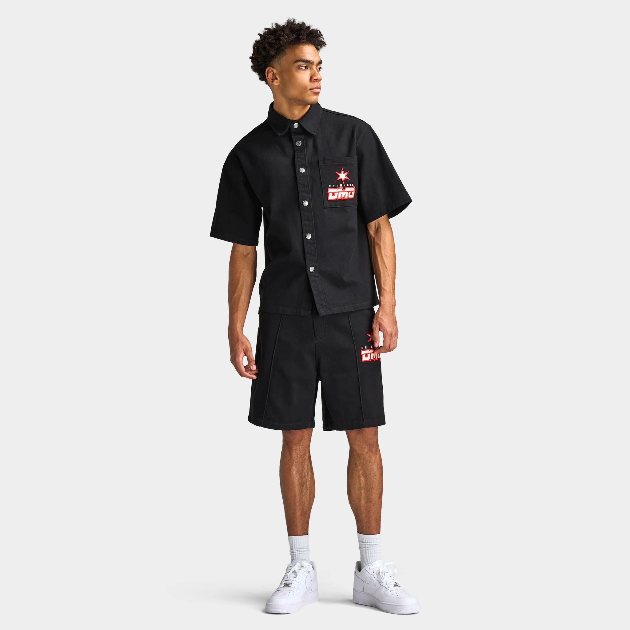 Criminal Damage Star Logo Shirt / Black - Image 8