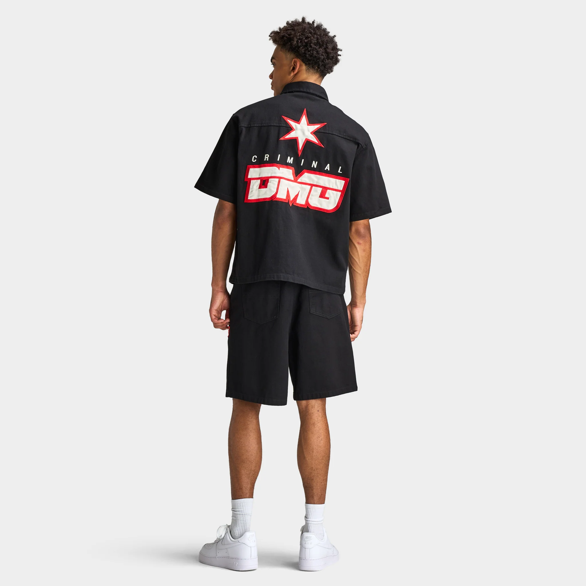 Criminal Damage Star Logo Shirt / Black - Image 9