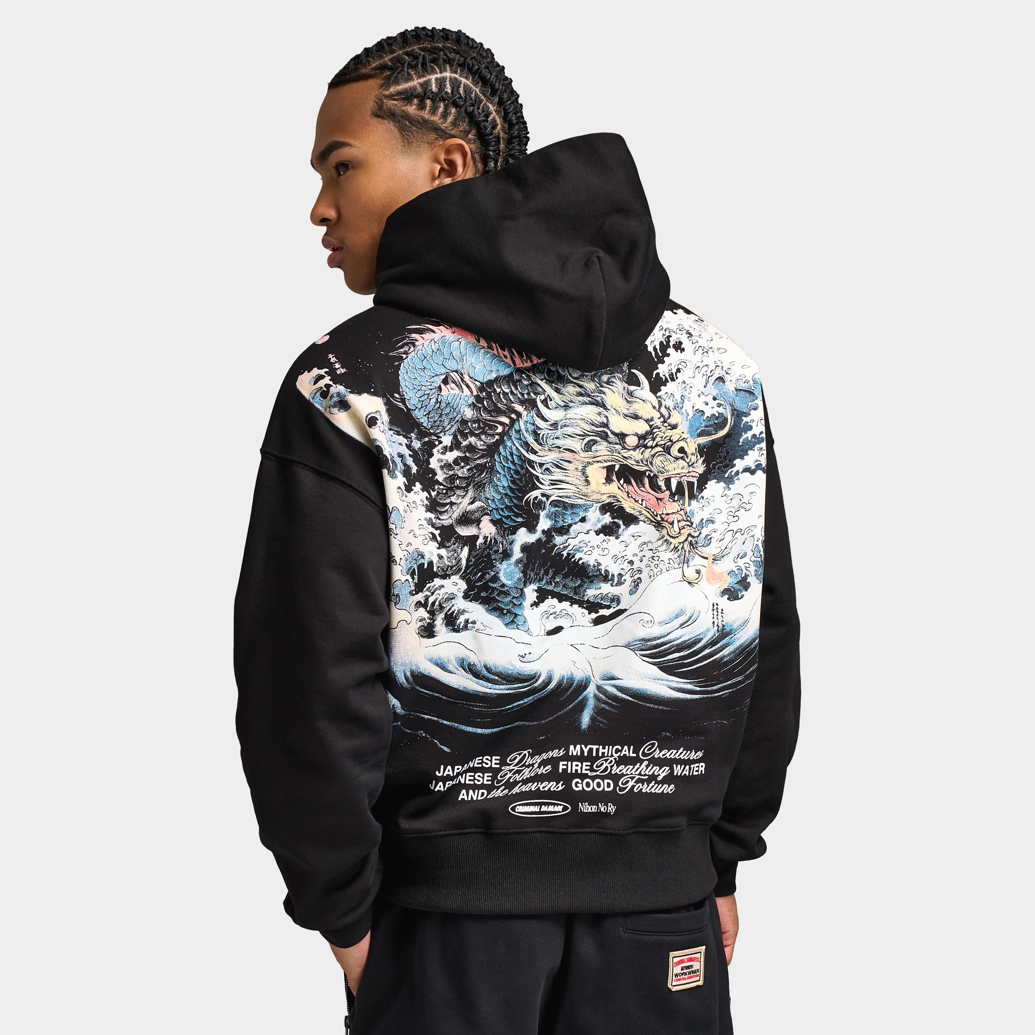Criminal Damage Mythology Hoodie / Black - Image 2