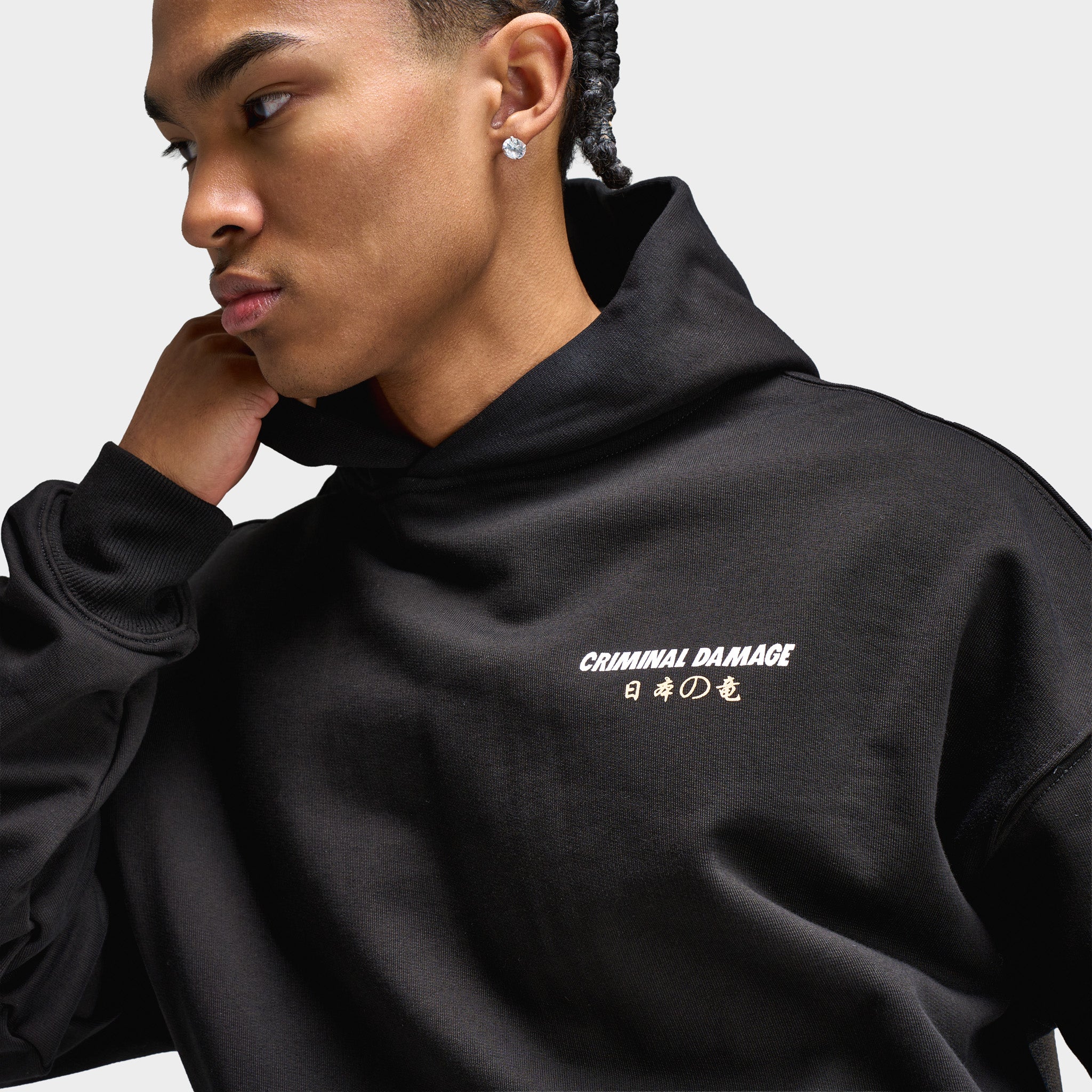 Criminal Damage Mythology Hoodie / Black - Image 4