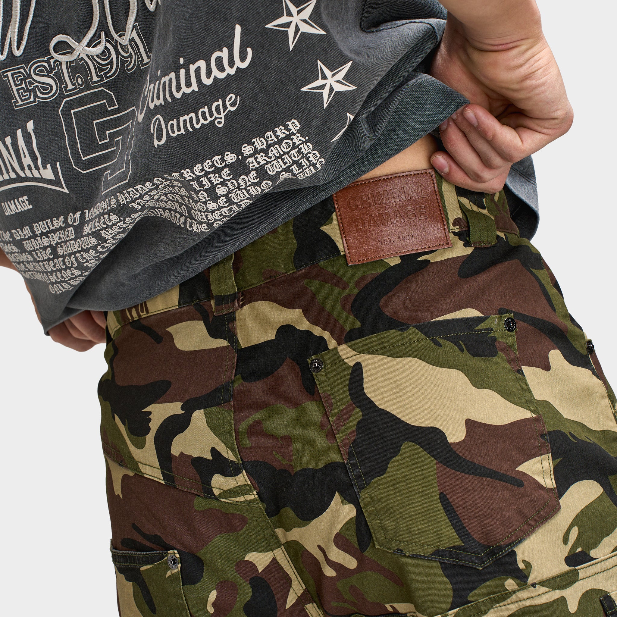 Criminal Damage Sacramento Cargo Pant / Camo - Image 5