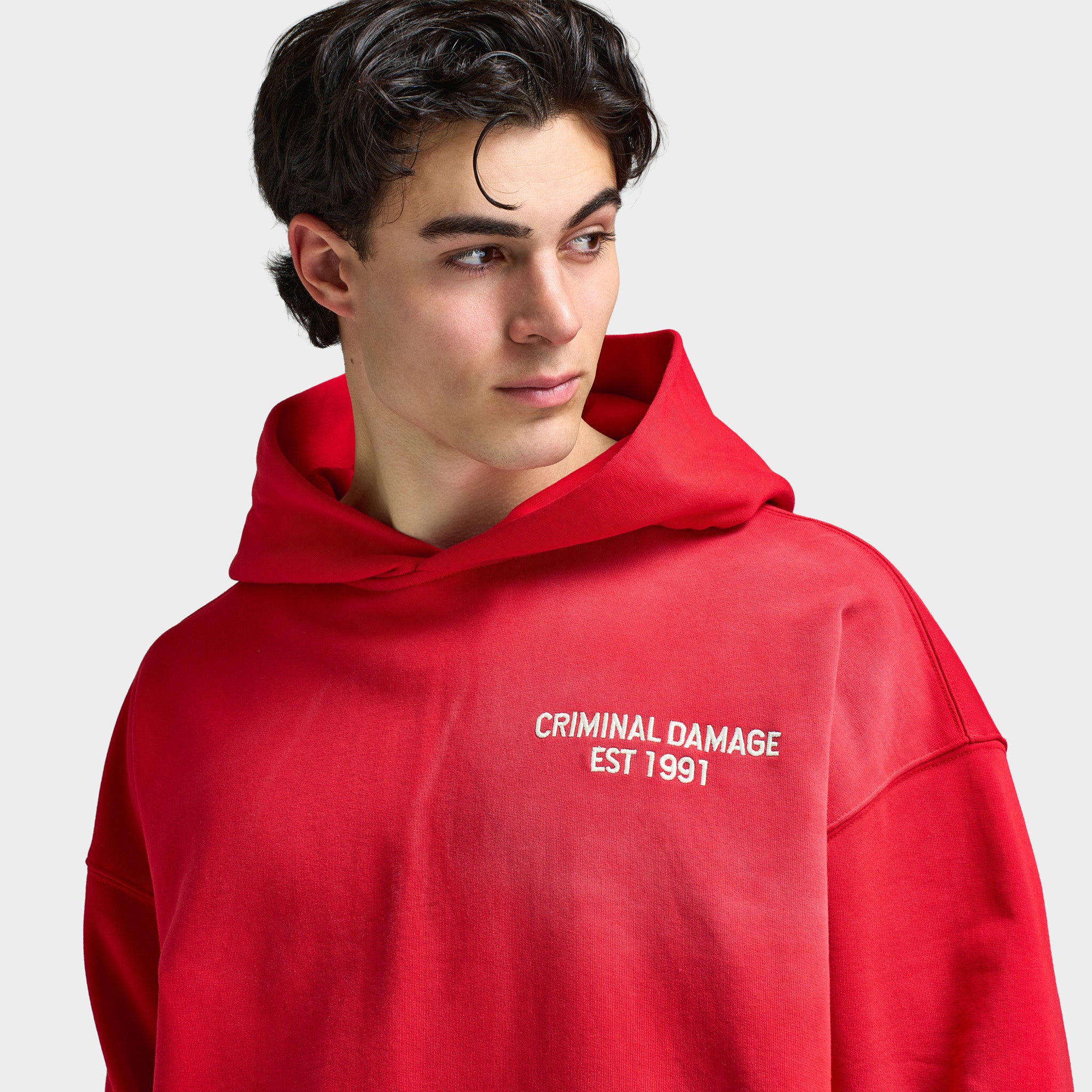 Criminal Damage Samurai Hoodie / Red - Image 3