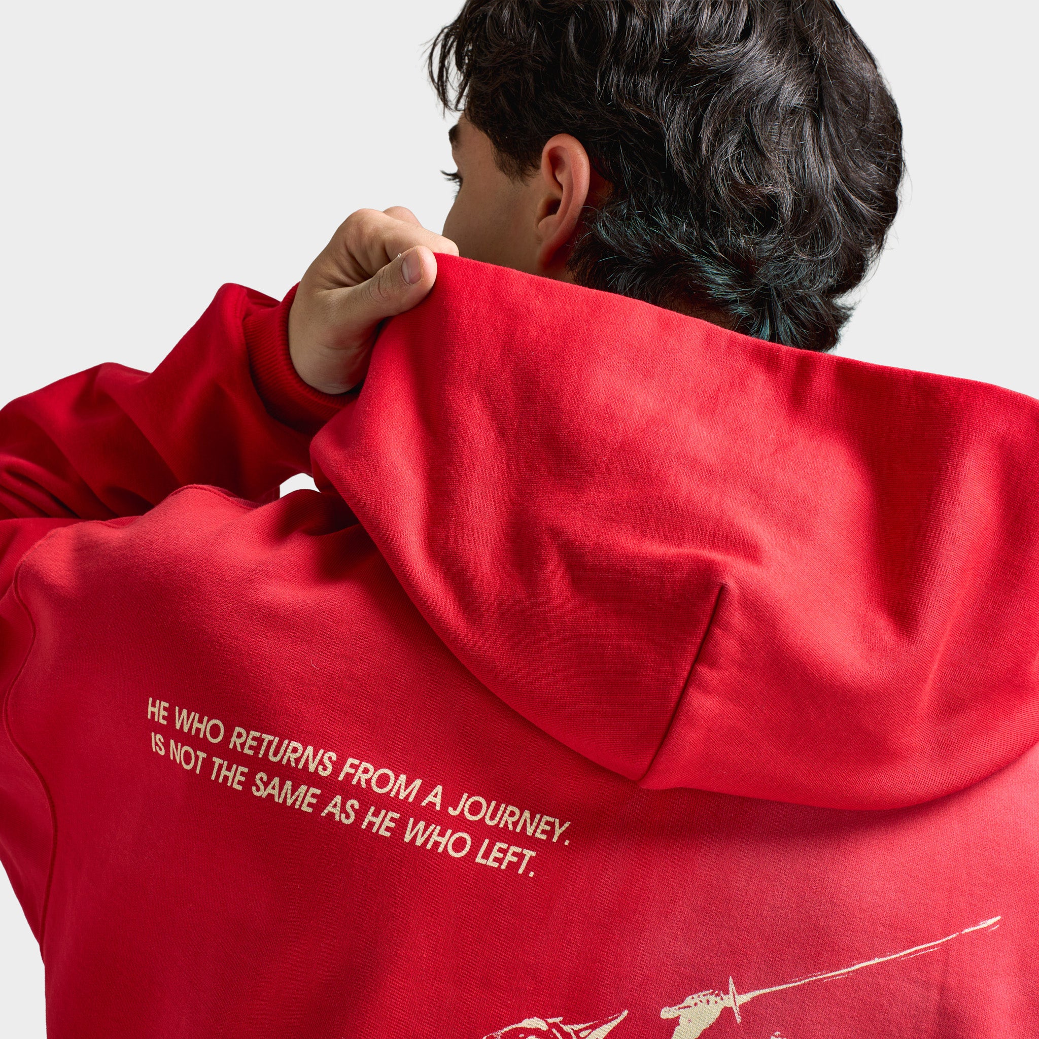 Criminal Damage Samurai Hoodie / Red - Image 4
