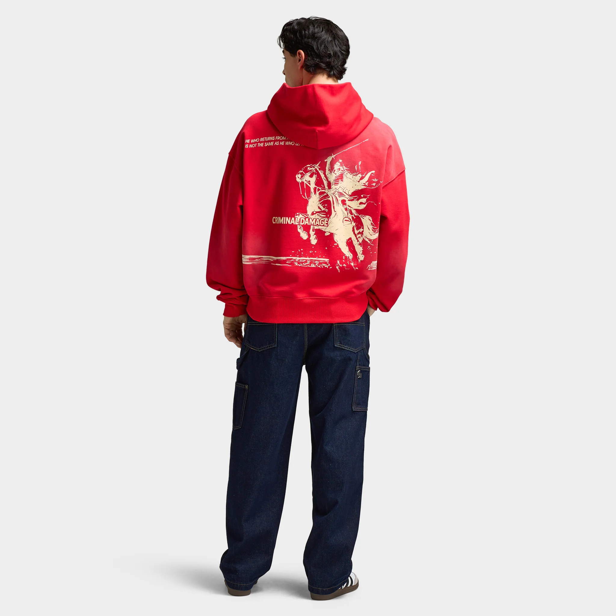 Criminal Damage Samurai Hoodie / Red - Image 5