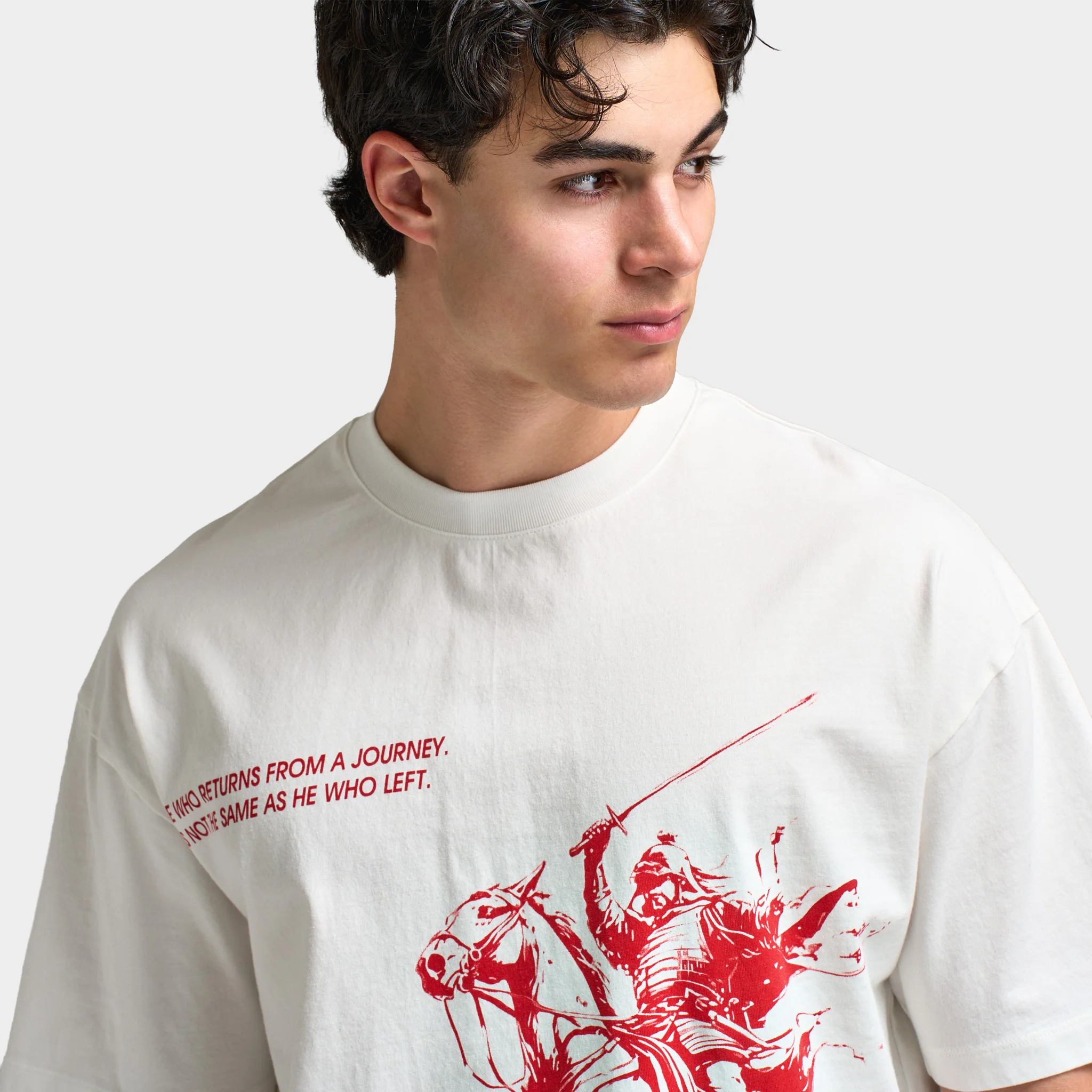 Criminal Damage Samurai T-shirt / Off- White - Image 3