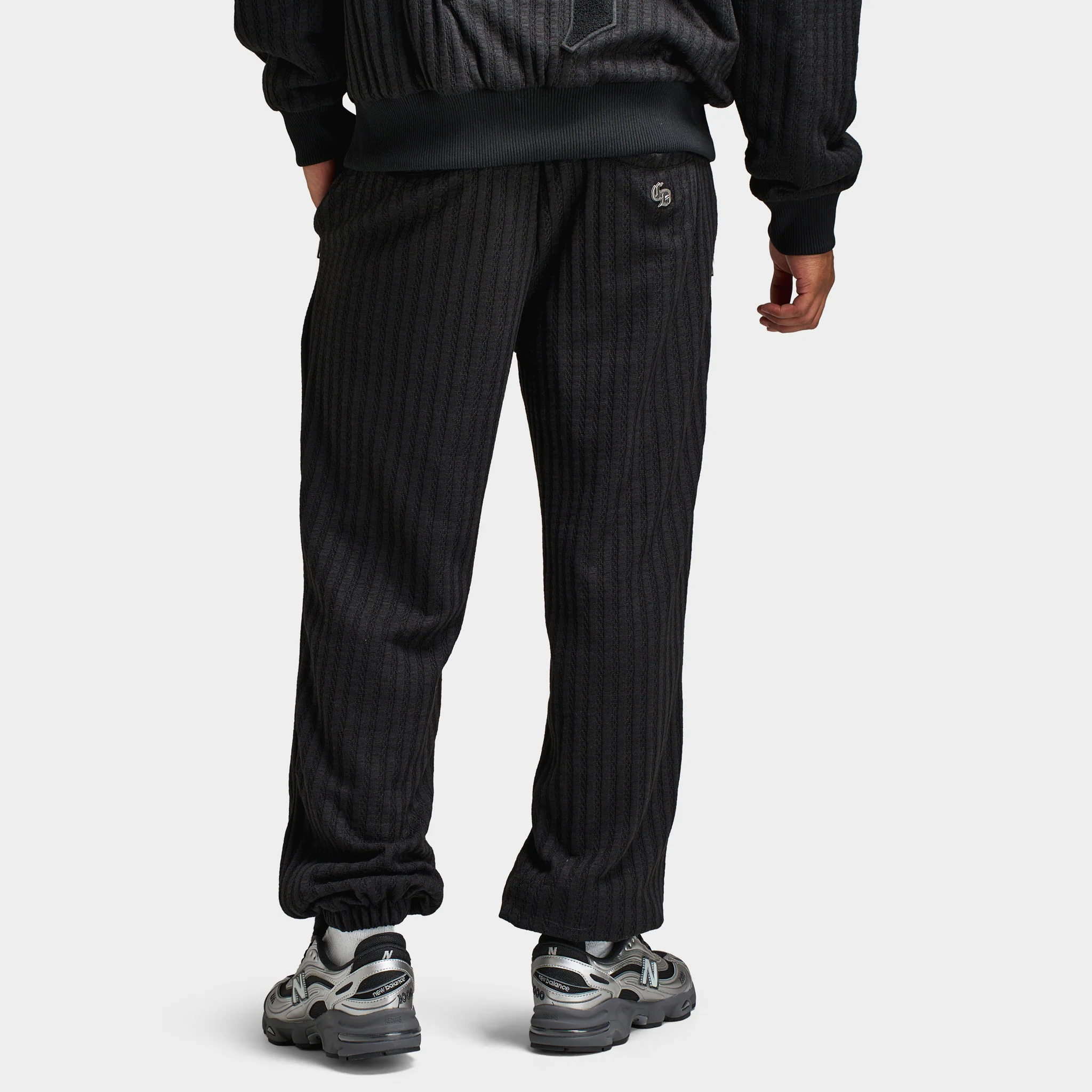 Criminal Damage Stanford Knitted Jogger / Black - Image 2