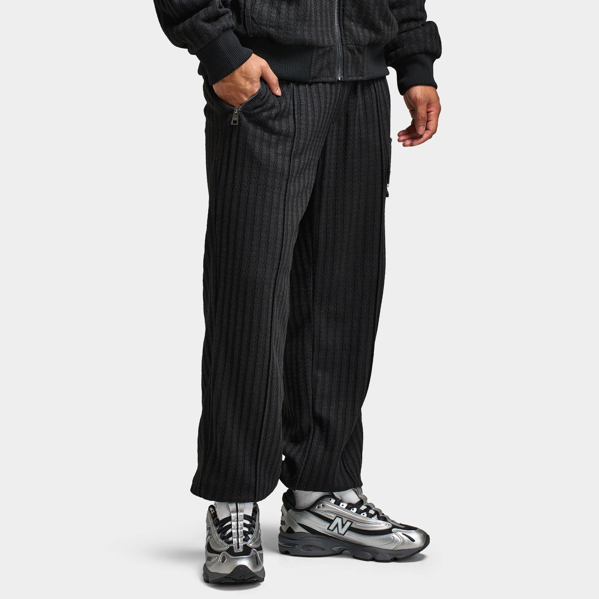 Criminal Damage Stanford Knitted Jogger / Black - Image 4
