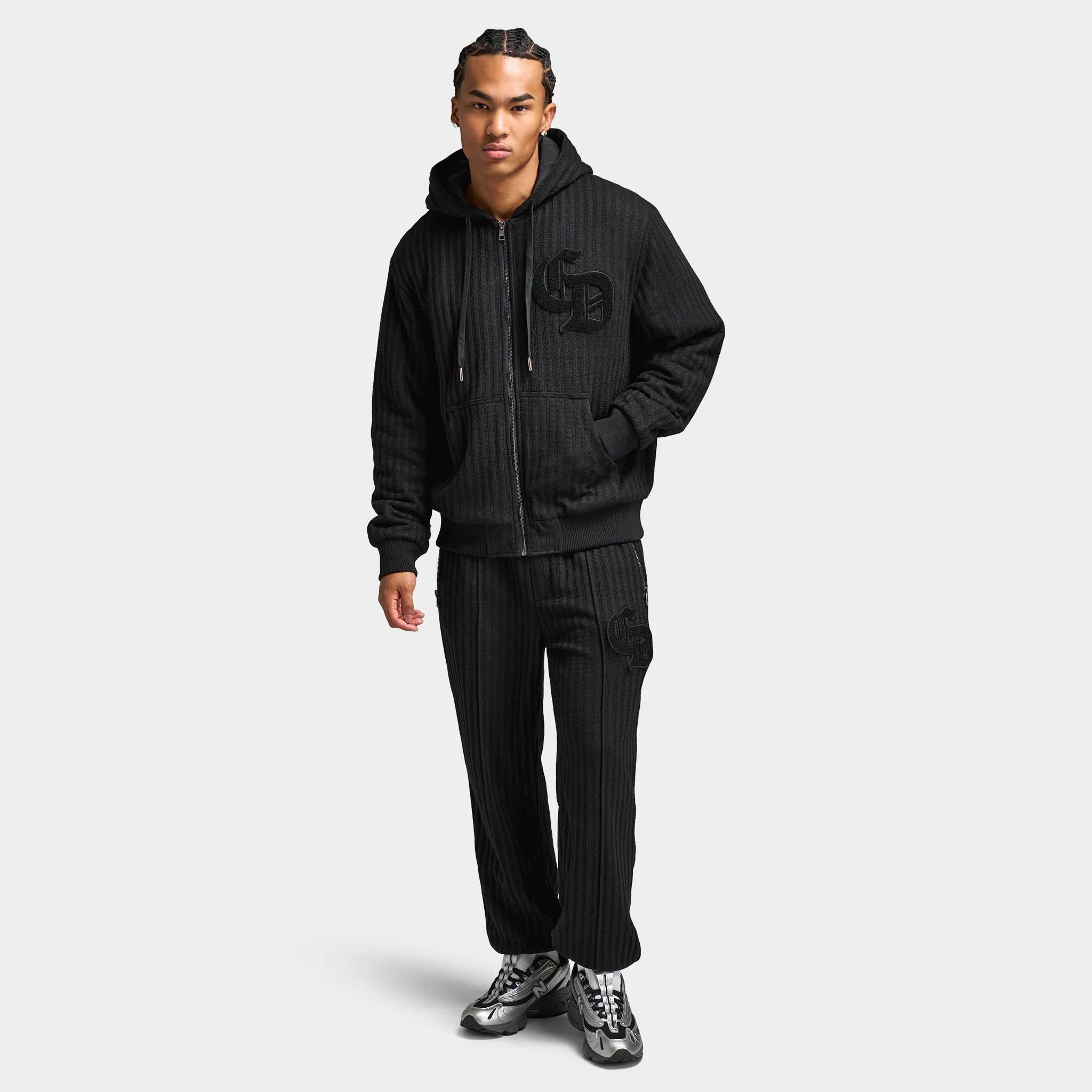 Criminal Damage Stanford Knitted Jogger / Black - Image 6