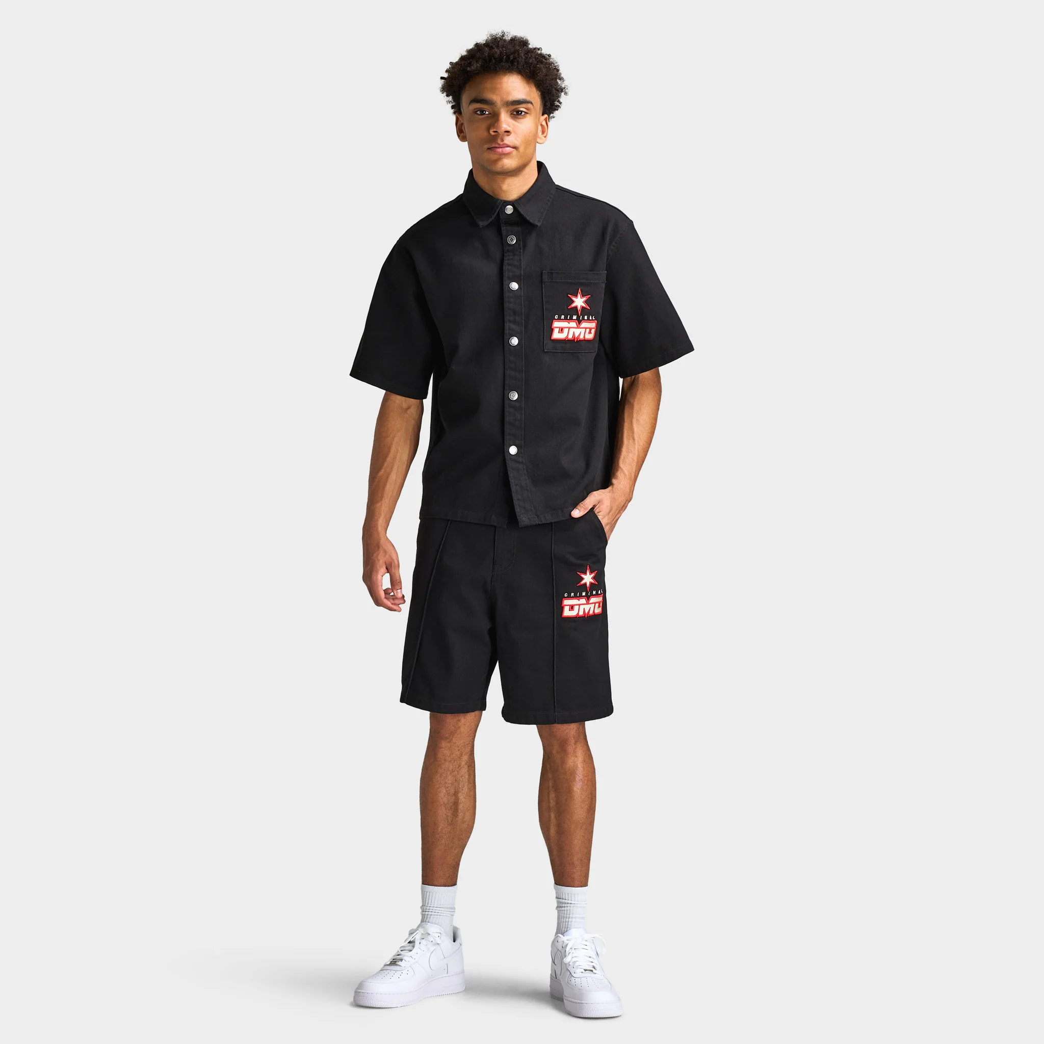 Criminal Damage Star Logo Shorts / Black - Image 9