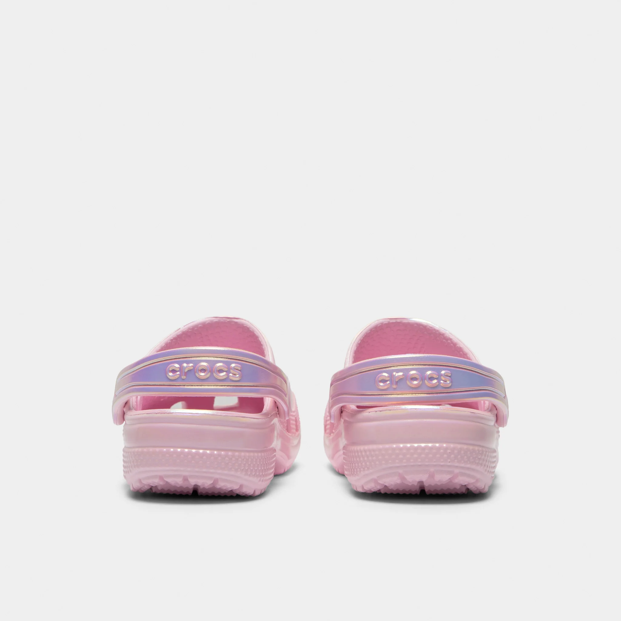 Crocs Children's Classic Unicorn Iridescent Shimmer Clog / Pink Milk - Image 4