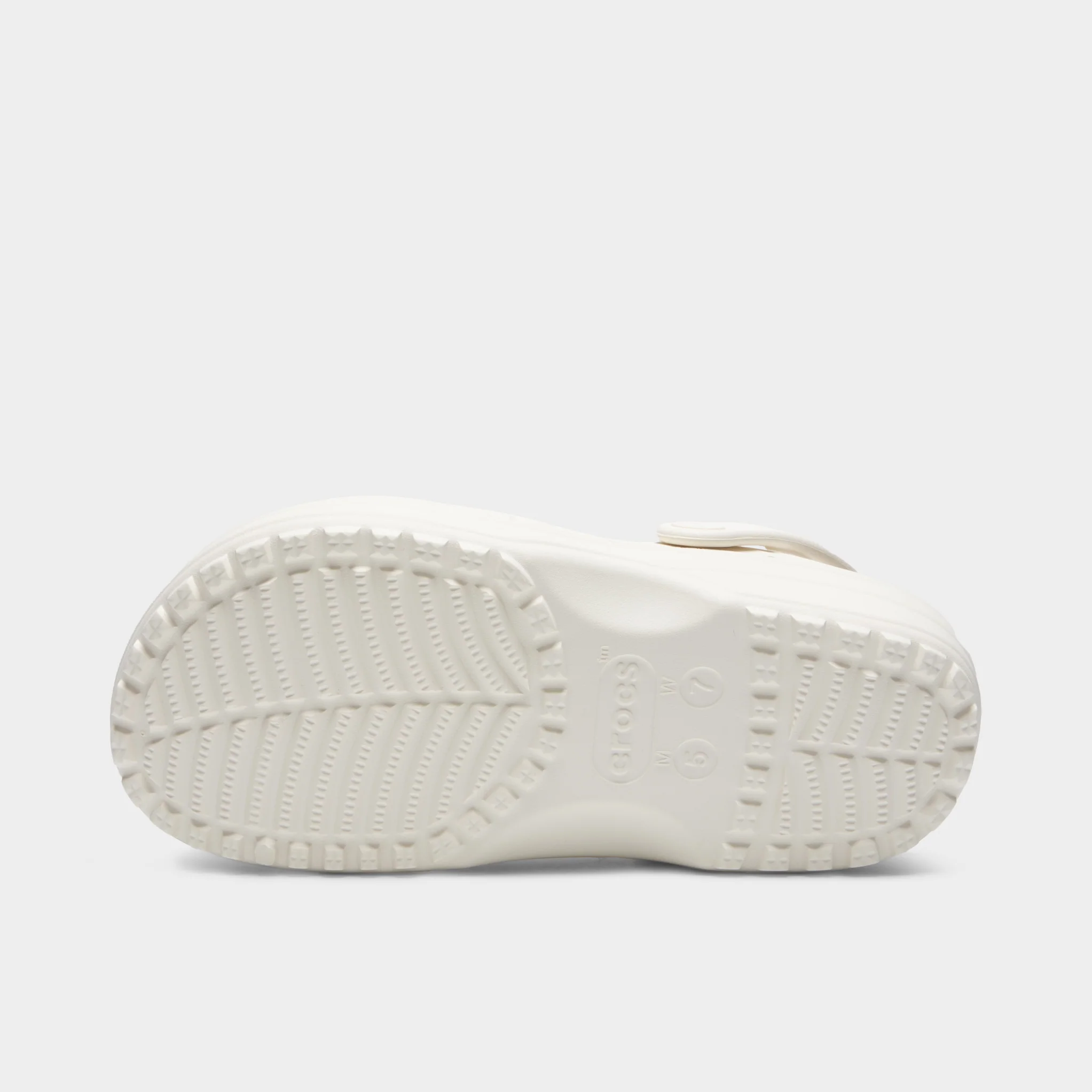 Crocs Women's Classic Floral Cut Out Clog / Chalk - Image 6
