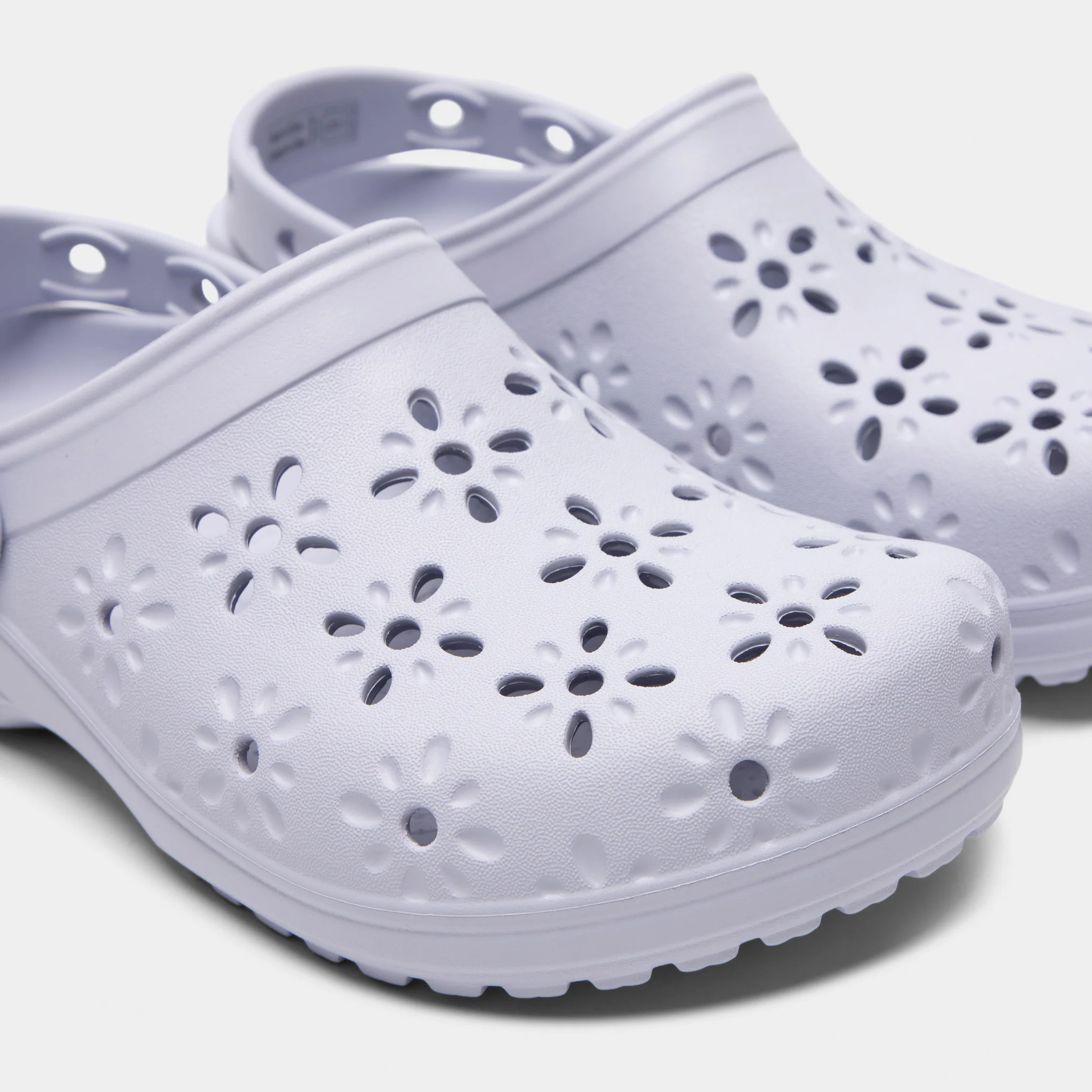 Crocs Women's Classic Floral Cut Out Clog / Purple Moon - Image 3