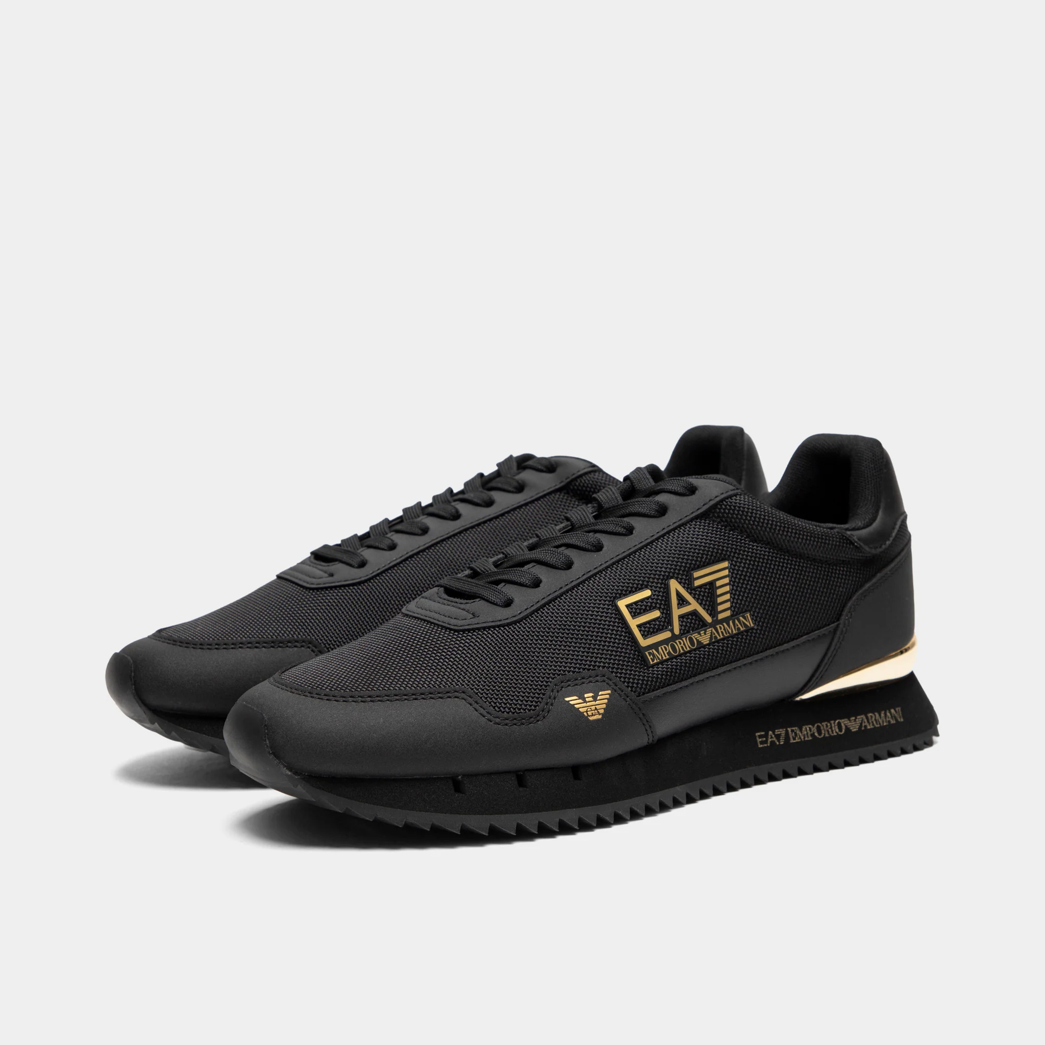 EA7 Black & White Vintage Triple Black / Gold - Image 2
