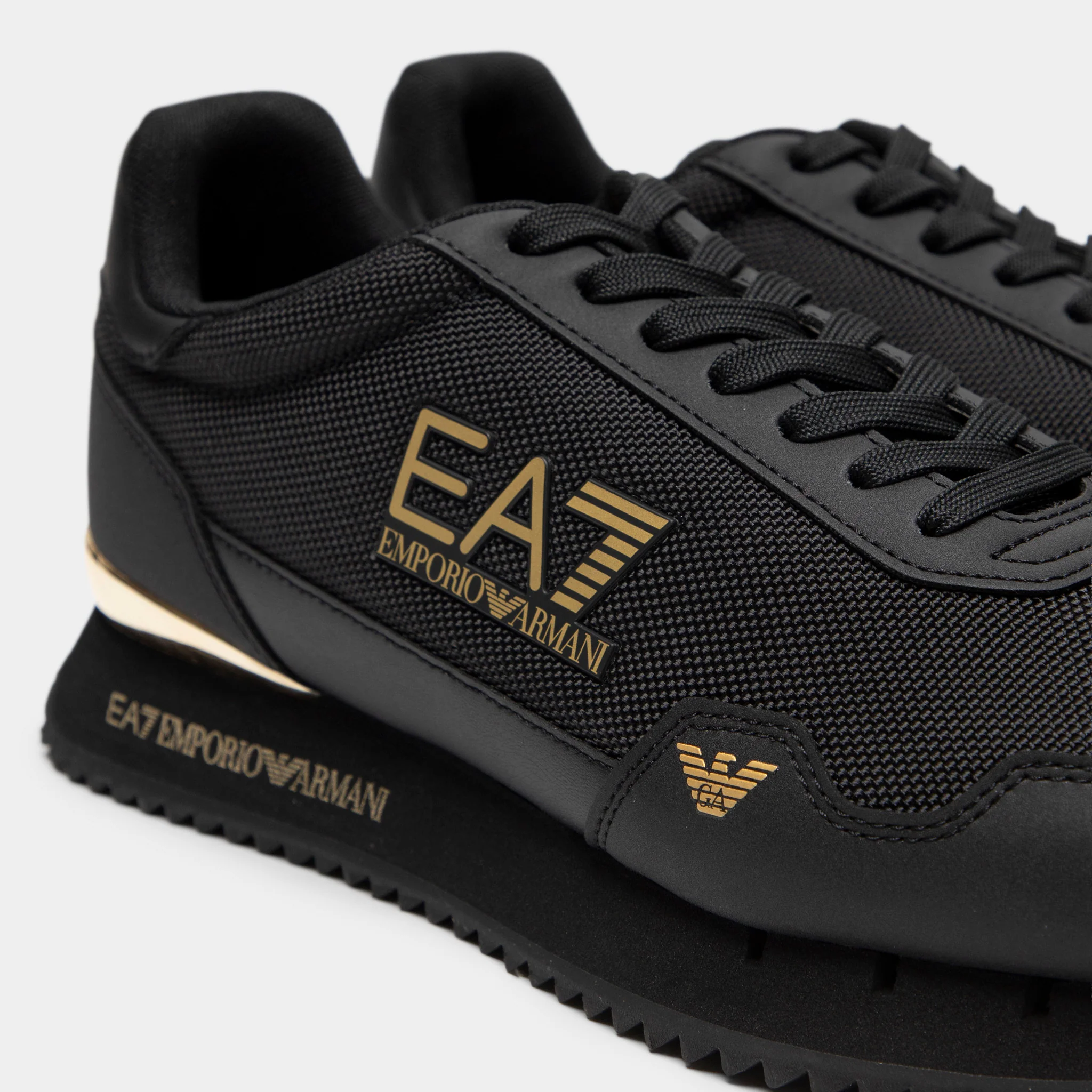 EA7 Black & White Vintage Triple Black / Gold - Image 3