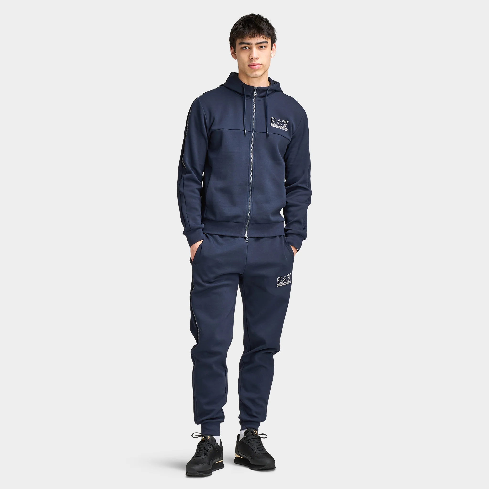 EA7 Fullzip Hoodie / Armani Blue - Image 5