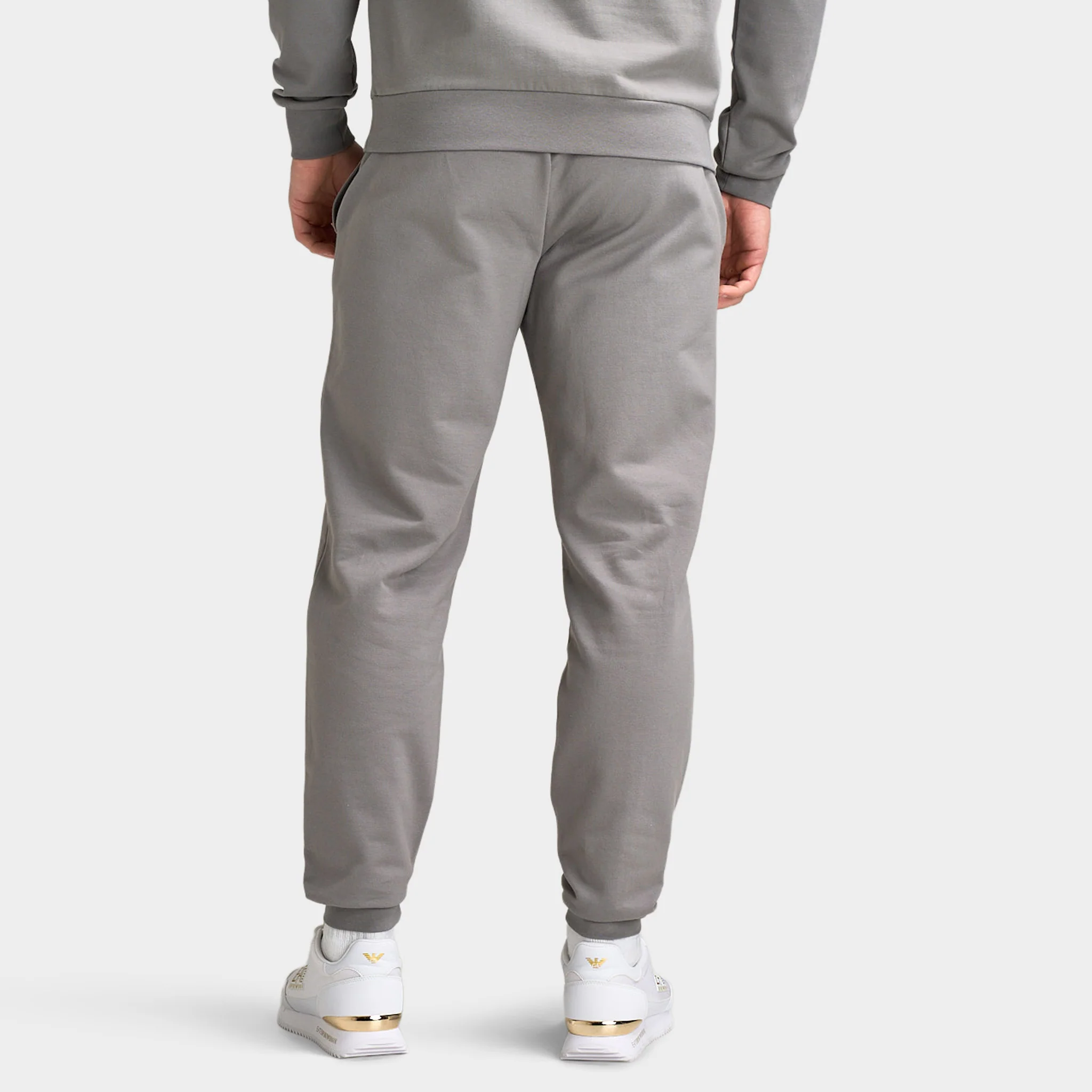 EA7 Gold Chest Logo Crew Jogging Set / Grey - Image 10