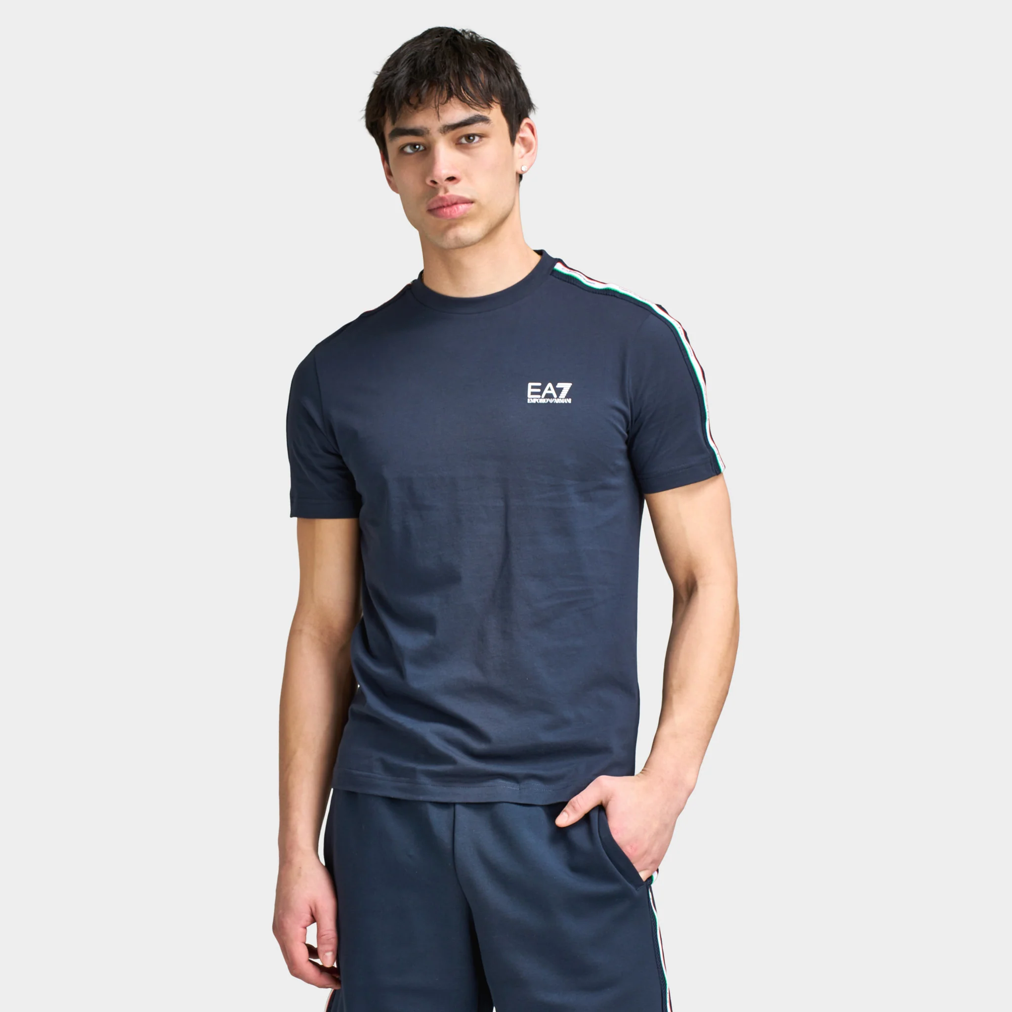 EA7 Italian Spirit Tee / Armani Blue - Image 2