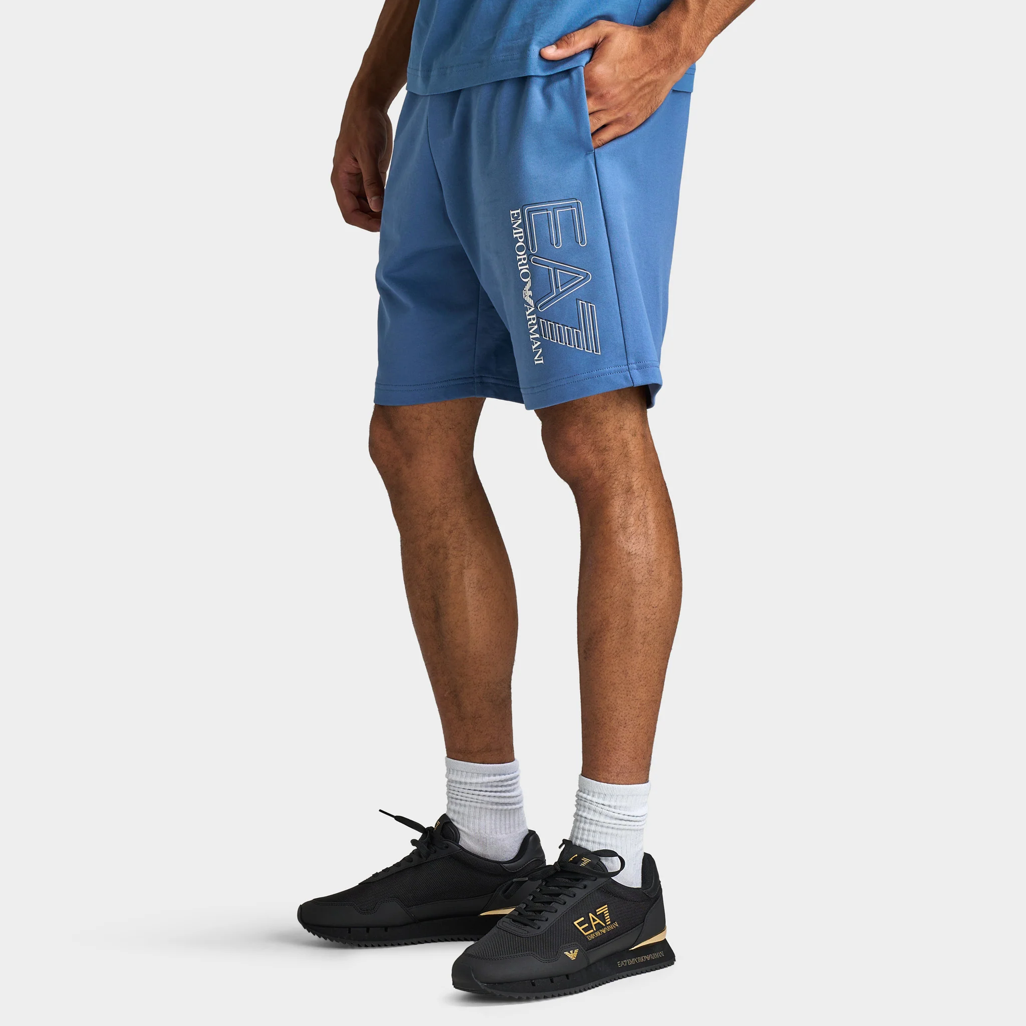 EA7 Train Visibility Men's Shorts / Light Blue - Image 2