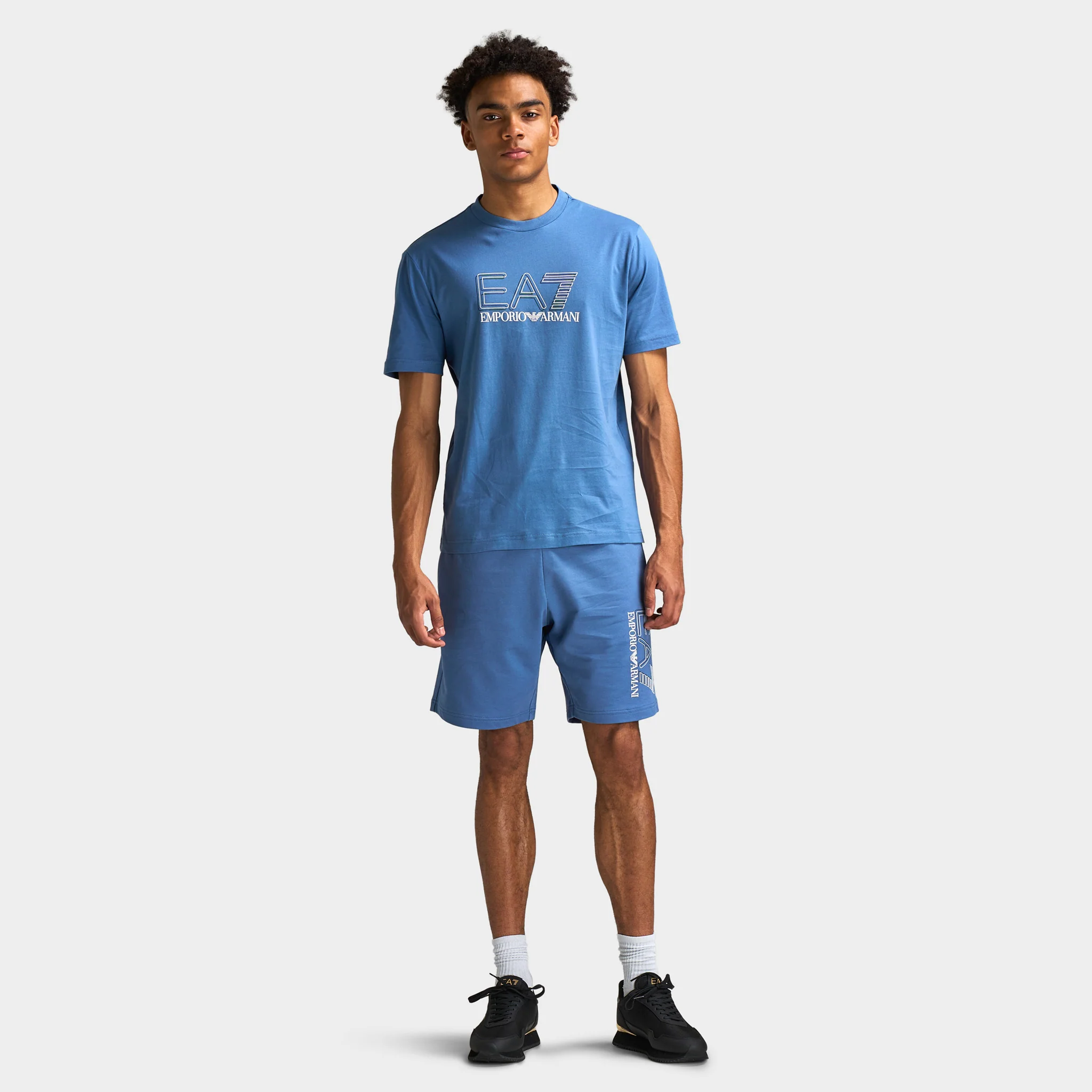 EA7 Train Visibility Men's Tee / Light Blue - Image 5