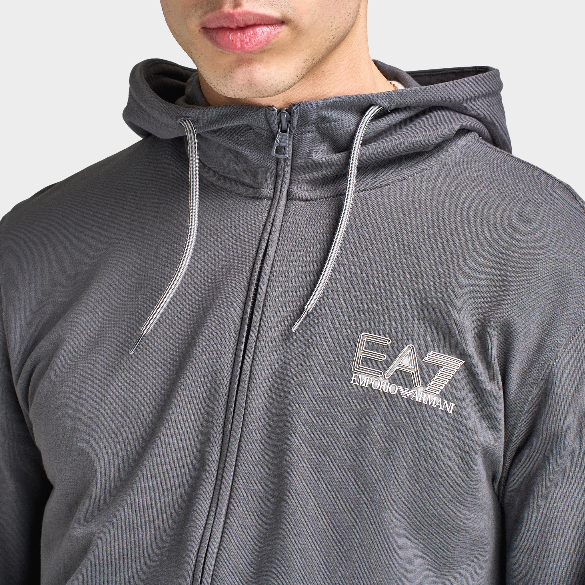 EA7 Visibility Fullzip Hoodie / Grey - Image 2