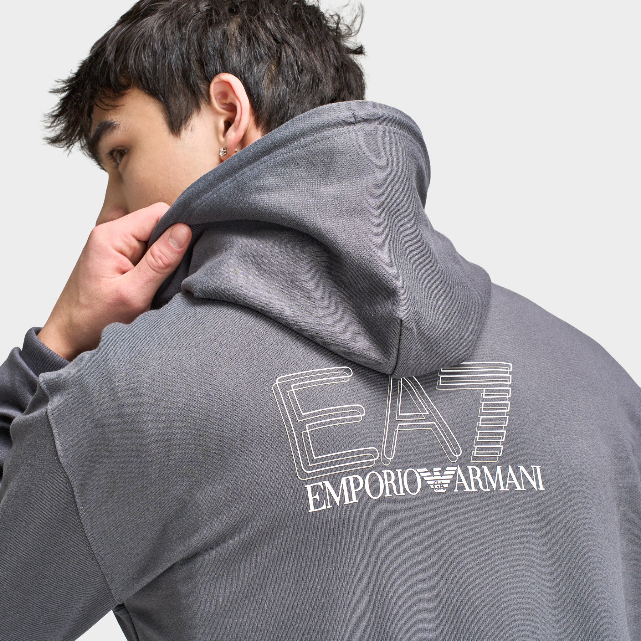 EA7 Visibility Fullzip Hoodie / Grey - Image 3