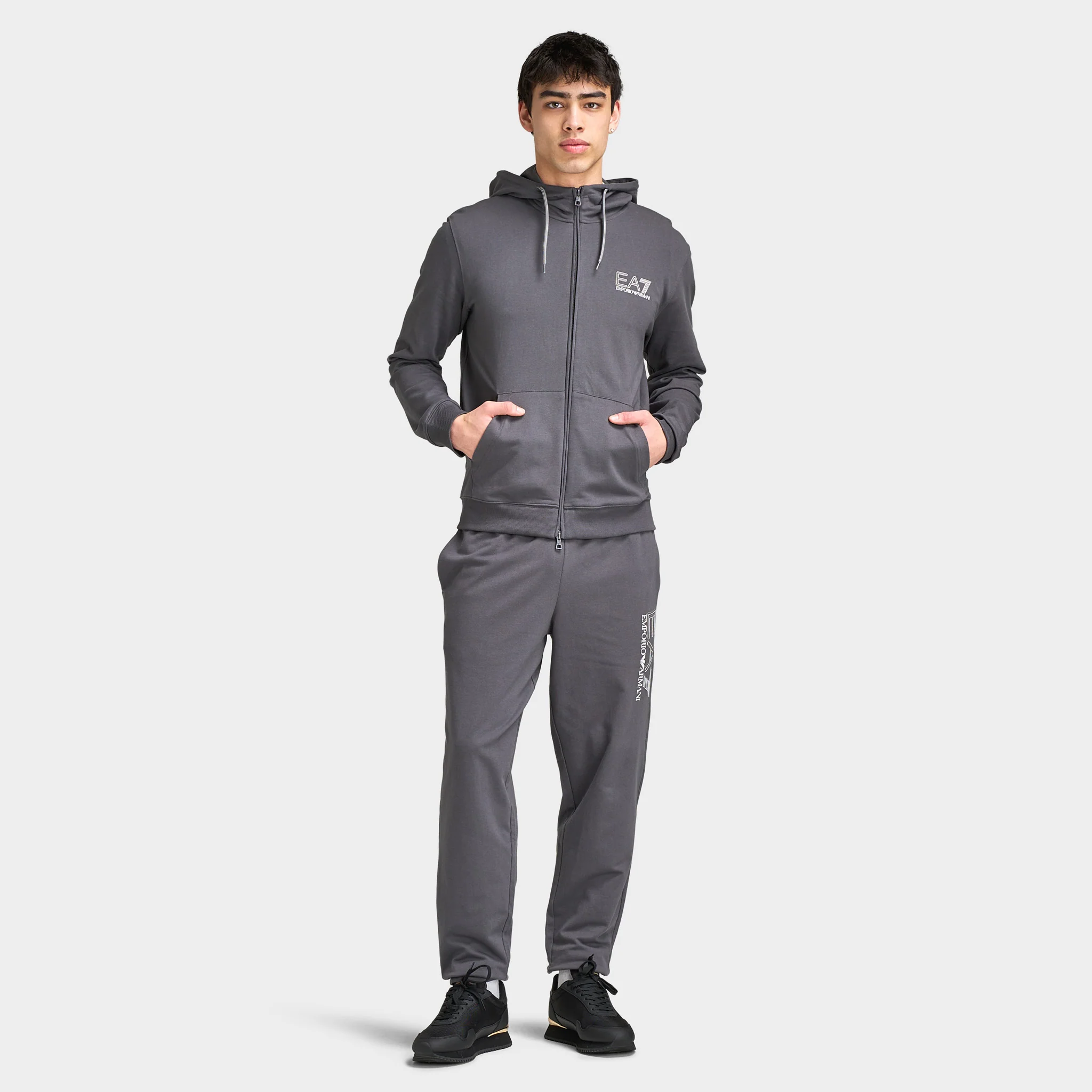 EA7 Visibility Fullzip Hoodie / Grey - Image 5