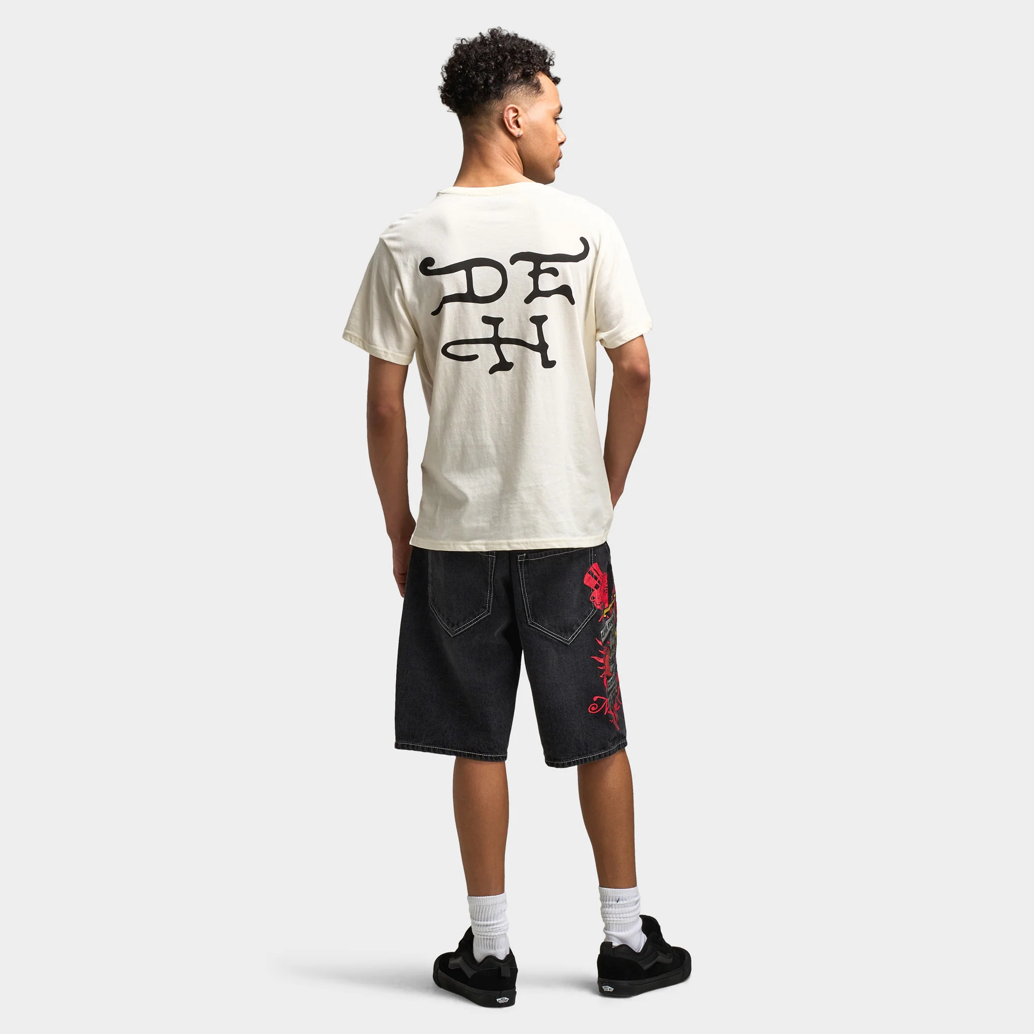 Ed Hardy Crawling Tiger Graphic T-Shirt / Ivory - Image 5