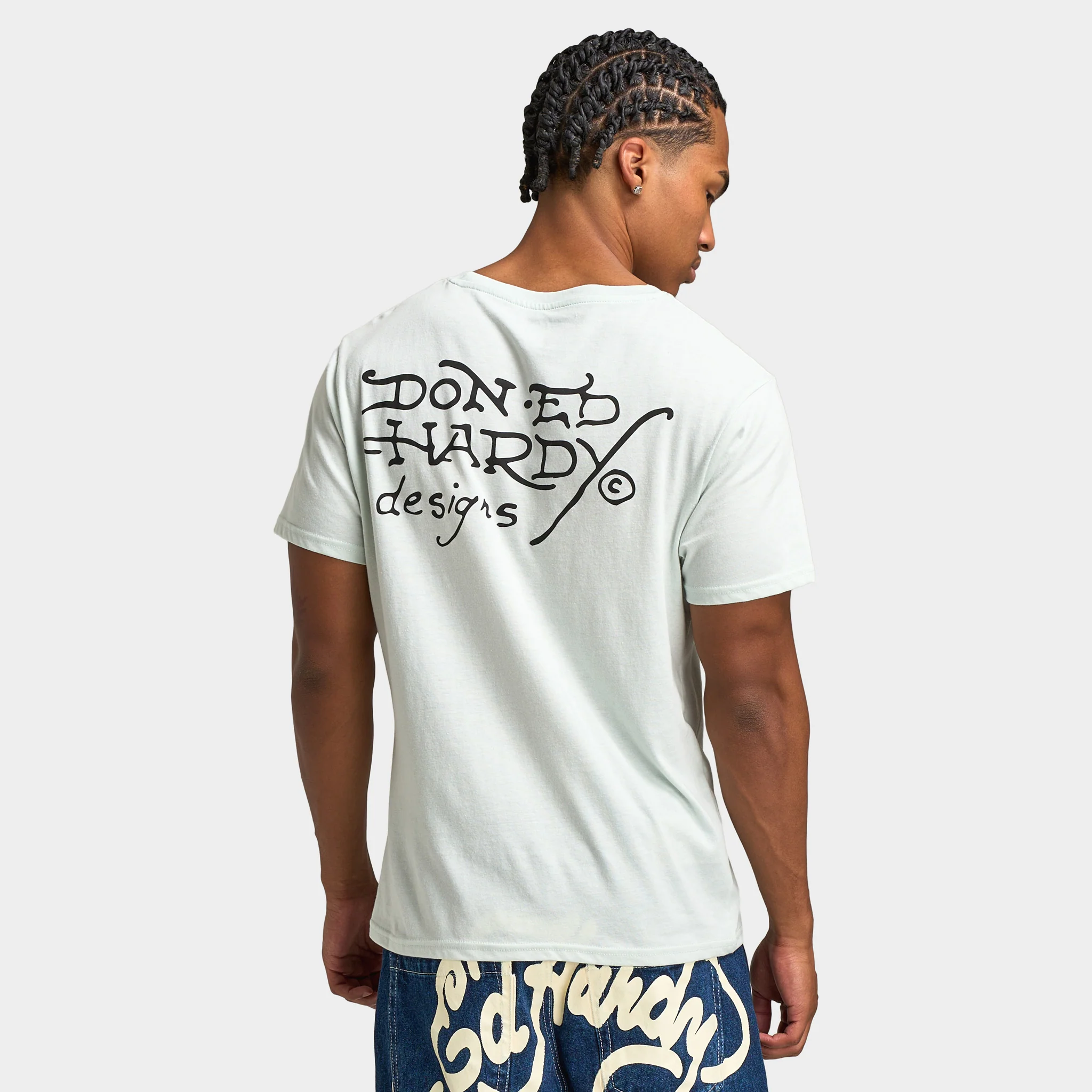 Ed Hardy Heart Hand T-shirt / Arctic Blue - Image 2