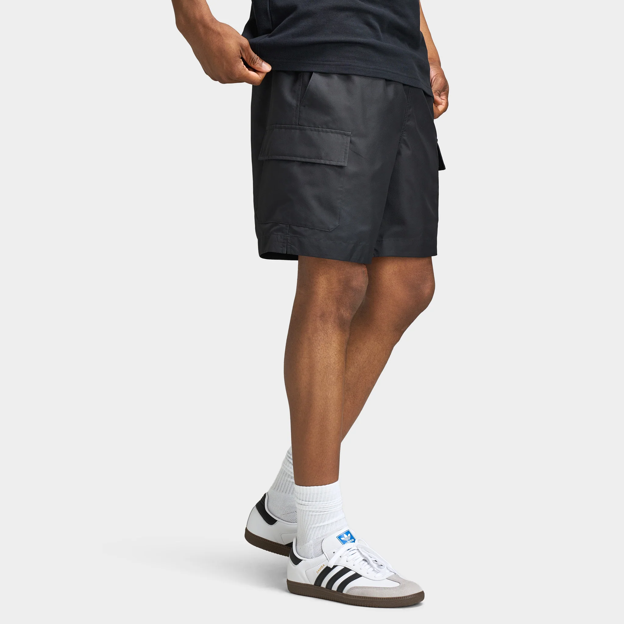 Fred Perry Badge Patch Pocket Swimshort / Black - Image 3