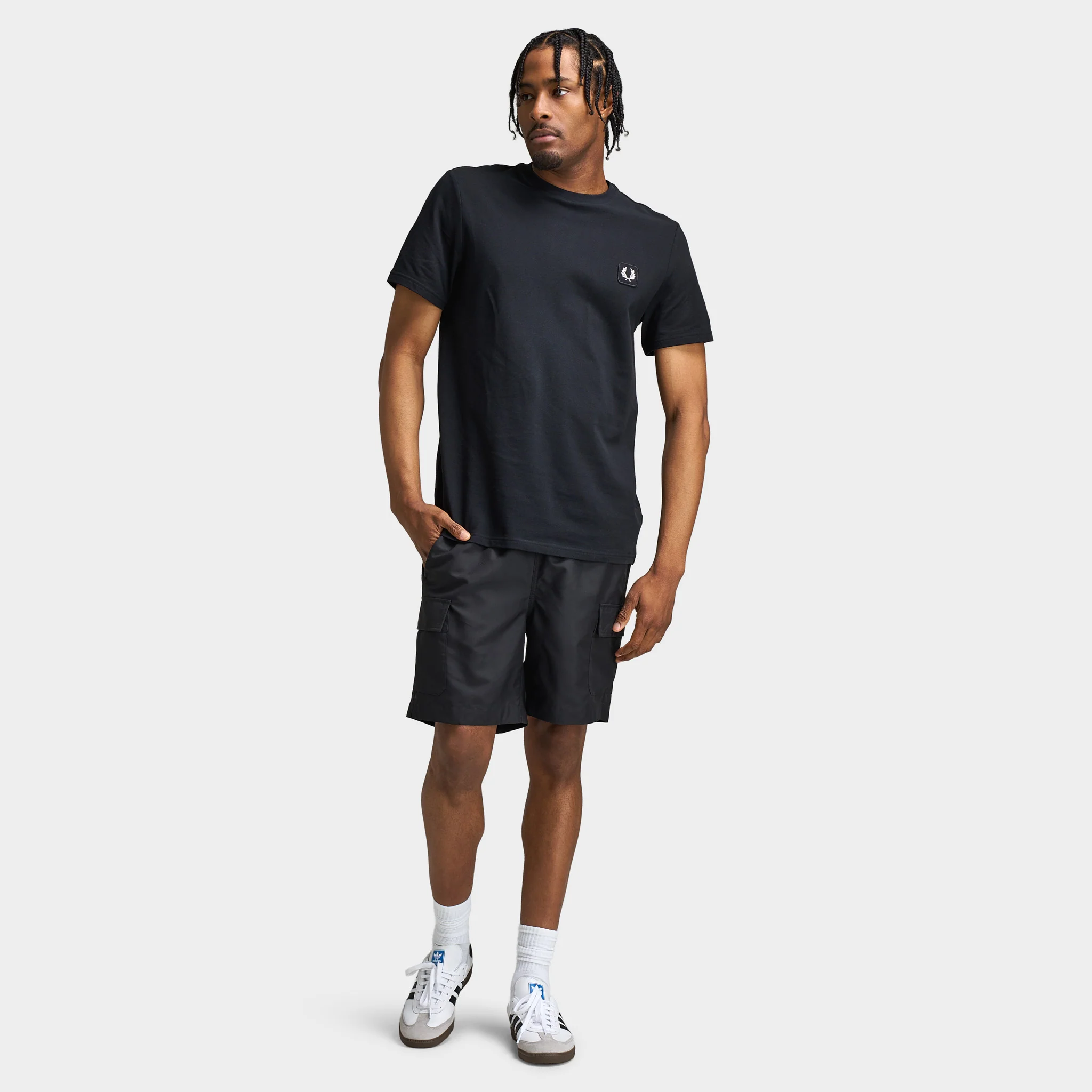 Fred Perry Badge Patch Pocket Swimshort / Black - Image 6