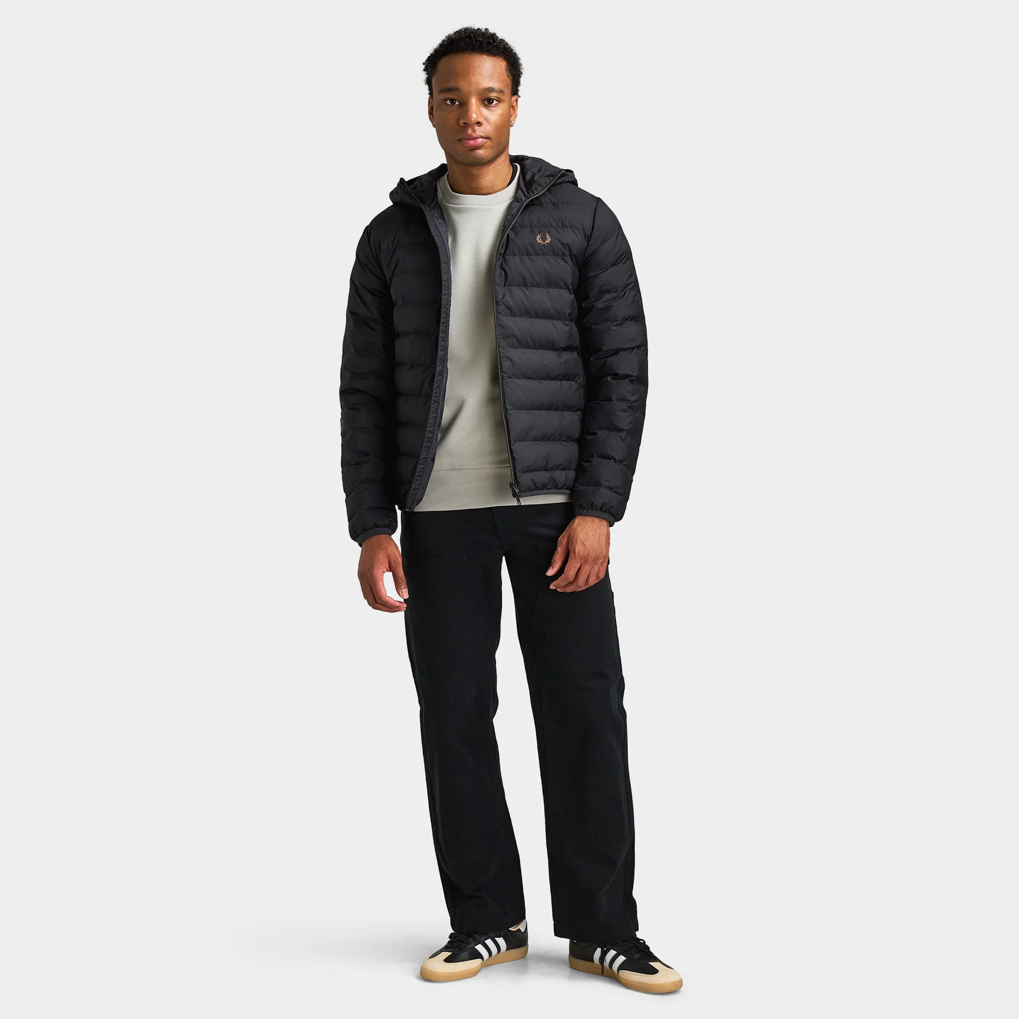 Fred Perry Hooded Insulated Jacket / Black - Image 6